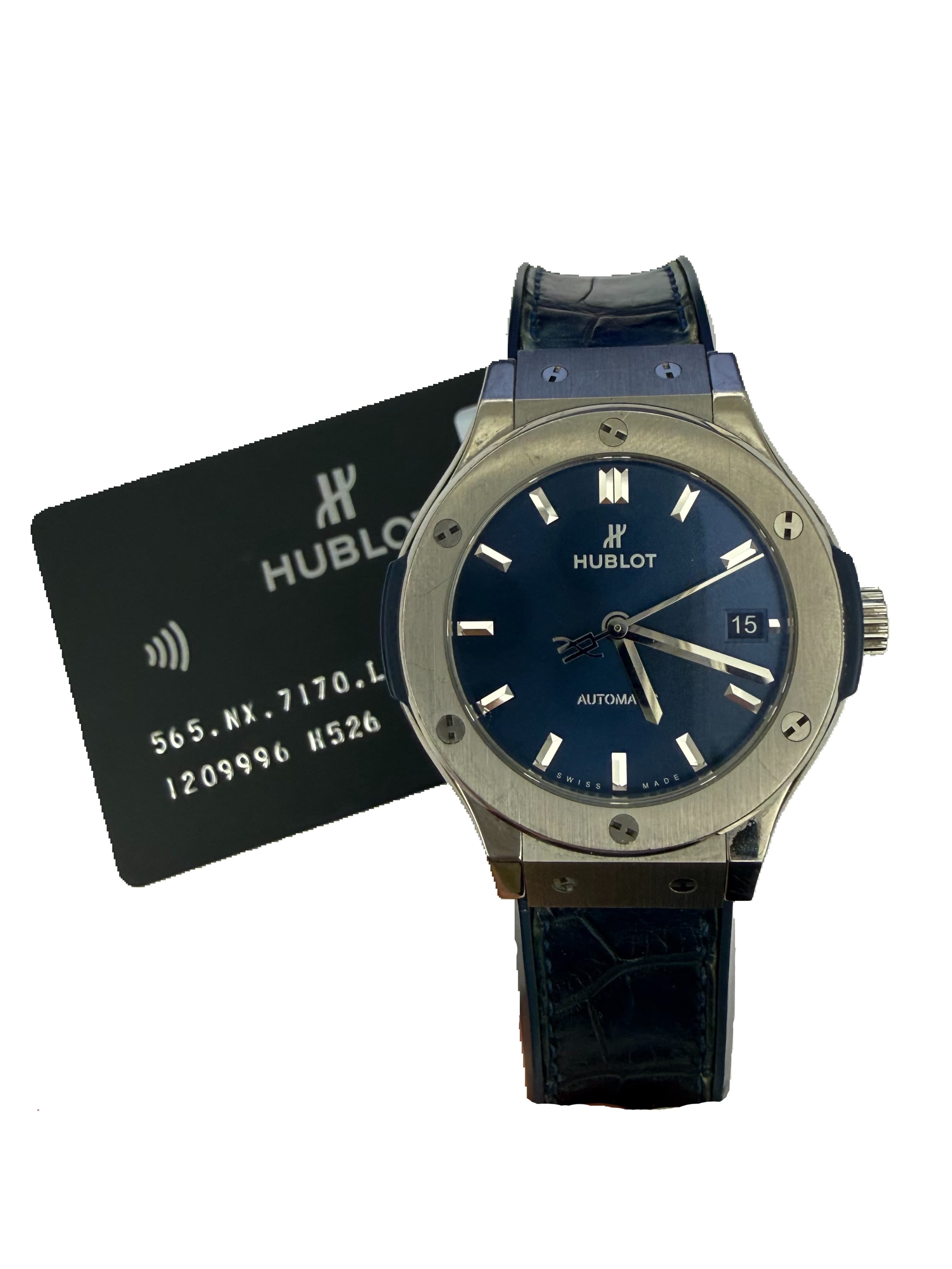 Hublot Classic Fusion Titanium Blue