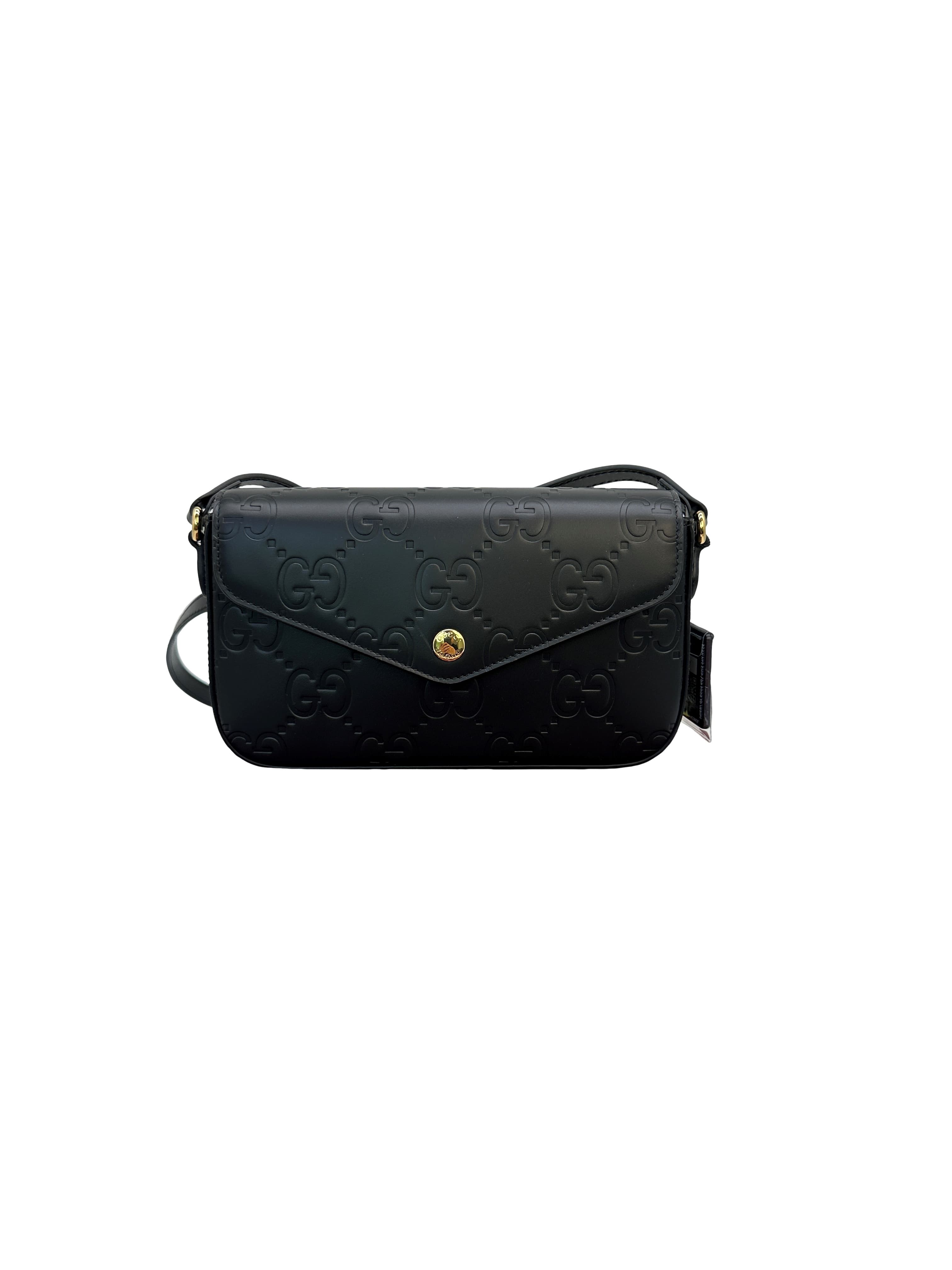 Gucci Gg Embossed Shoulder Bag