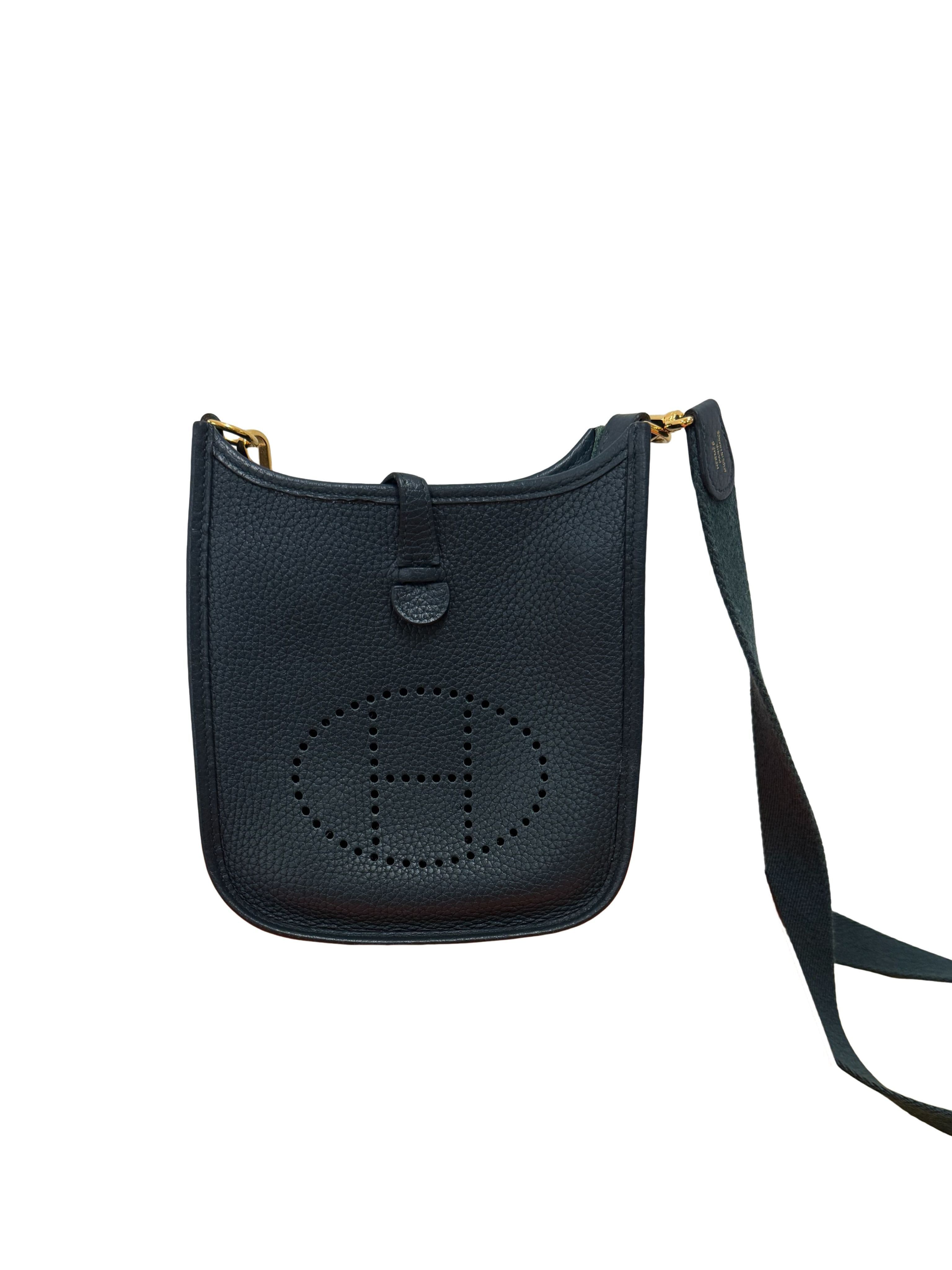 Hermes Evelyne Bag Mini Vert Cypress