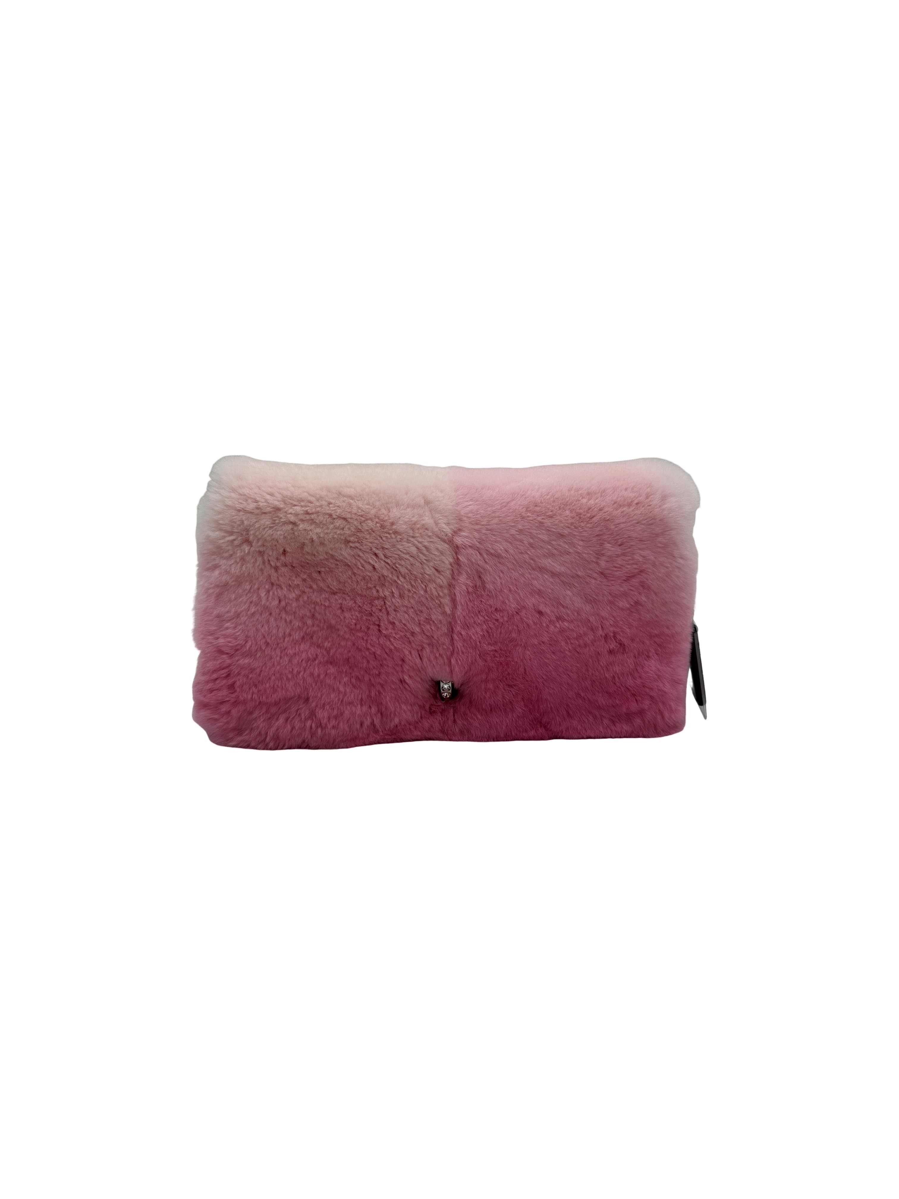 Miu Miu Borsa Pelle Rosa Sfumato Cristalli Catena