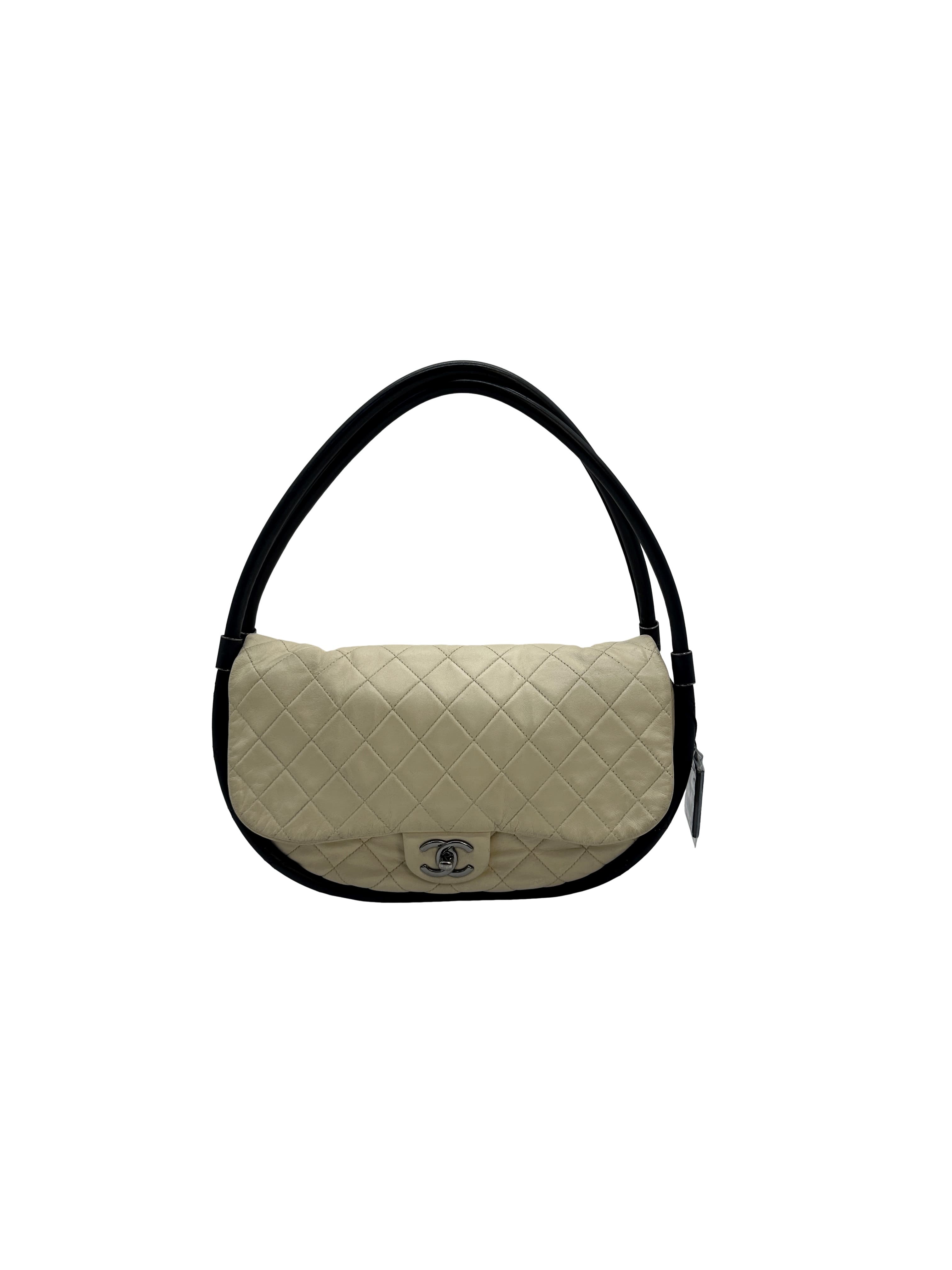 Chanel Small Hula Hoop Bag - White Shoulder Bags