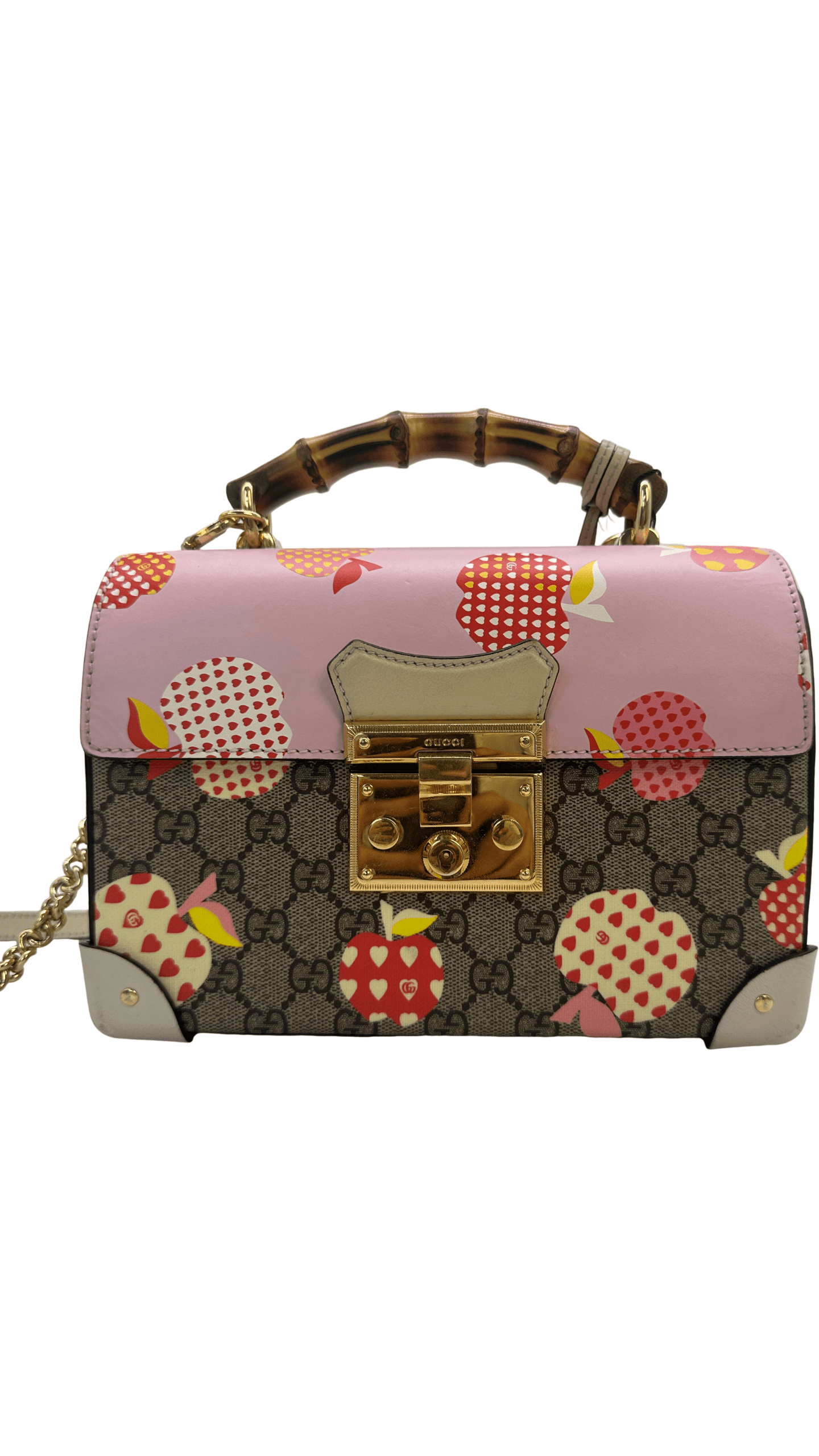 Gucci Padlock Bamboo Top Handle Bag