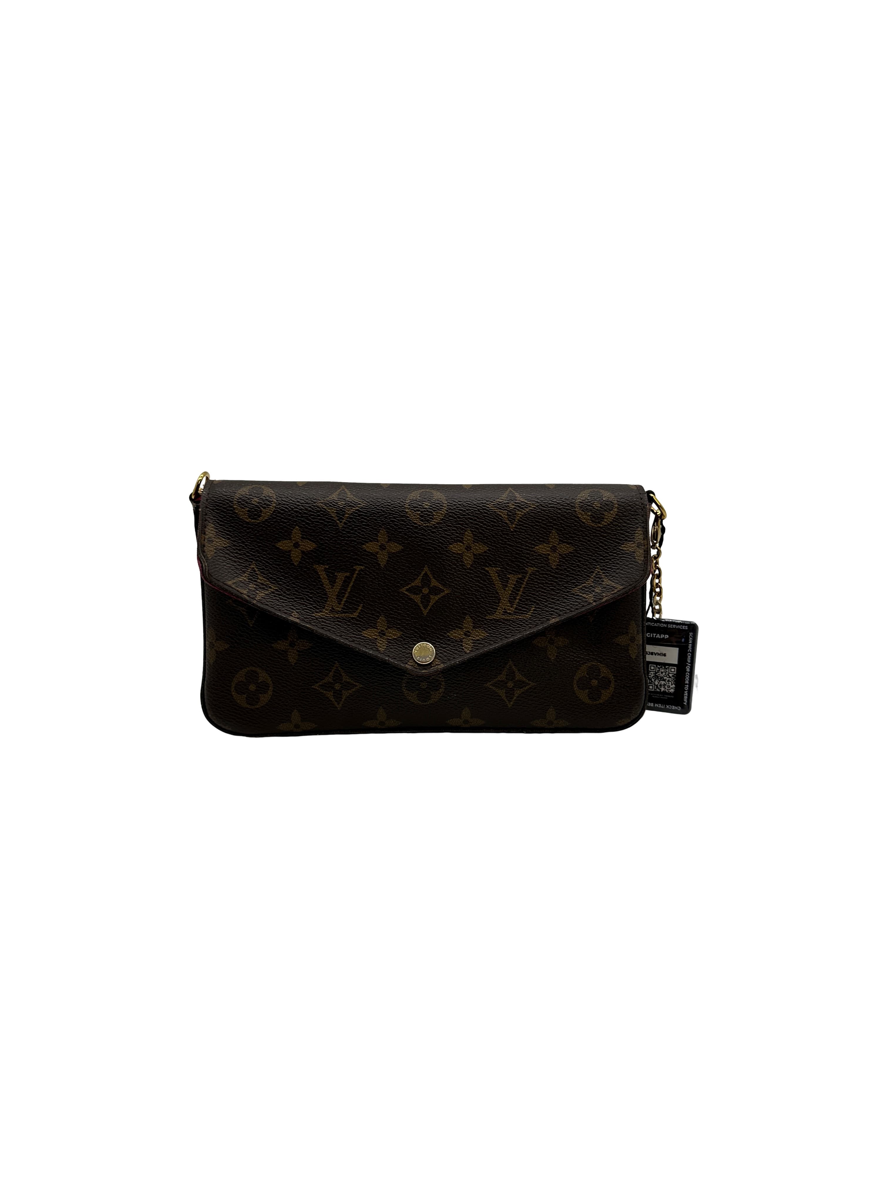 Louis Vuitton Monogram Pochette Felicie Chain Wallet