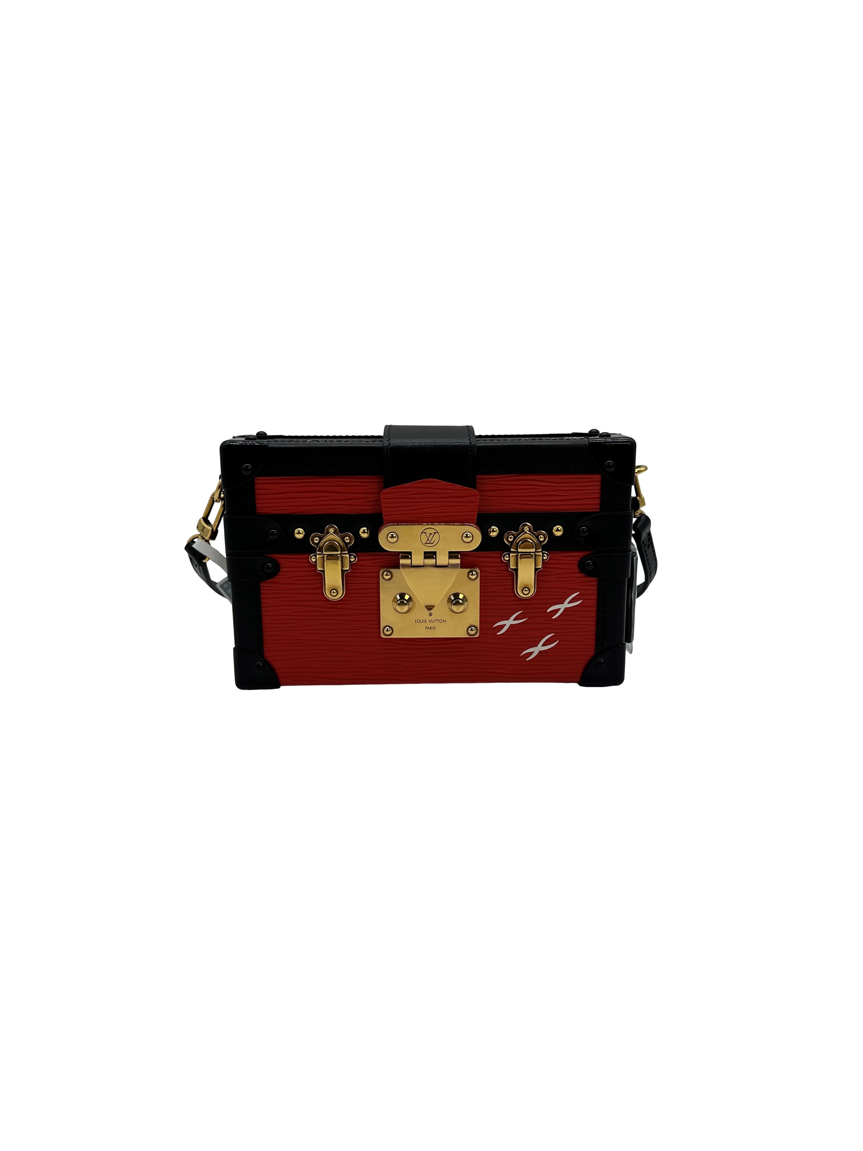Louis Vuitton Epi Petite Malle Coquelicot