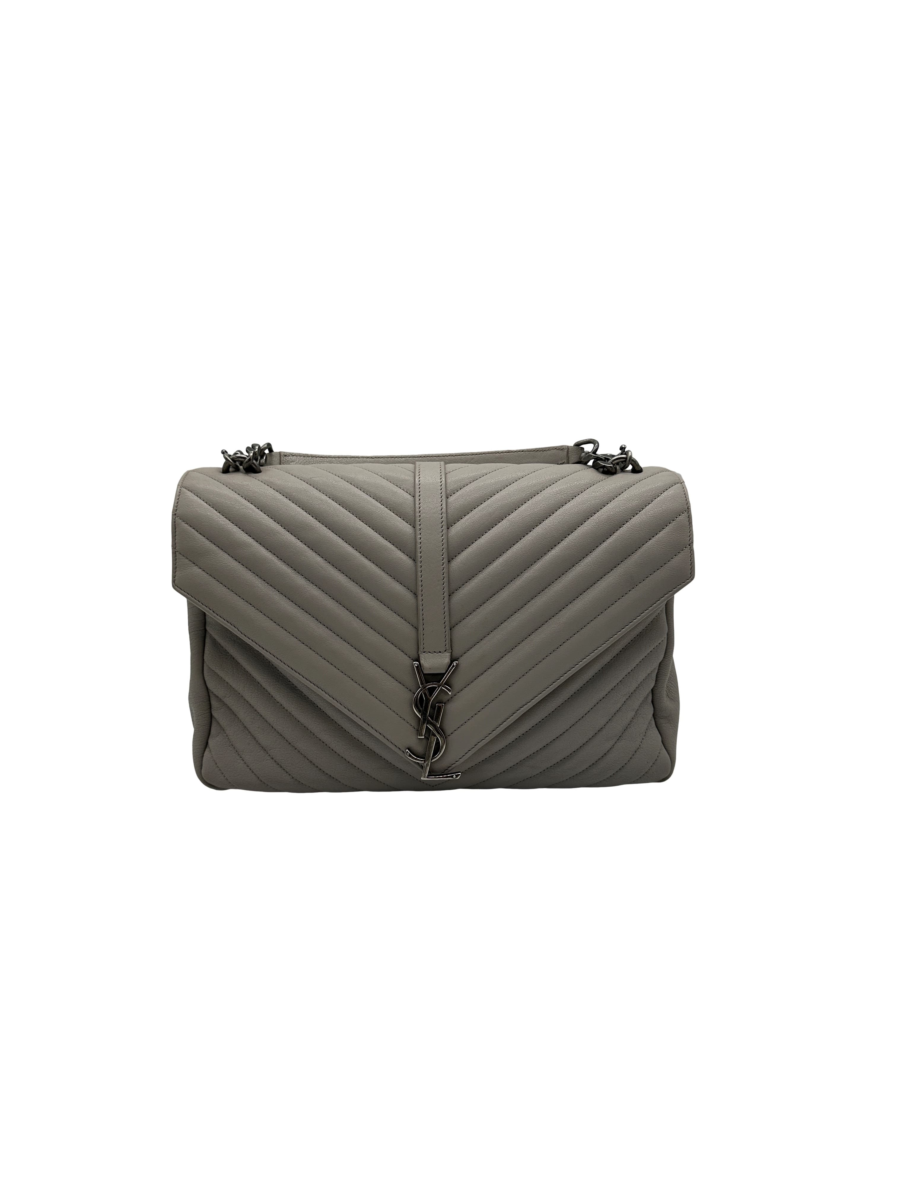 Saint Laurent Large Monogram Matelasse College Bag