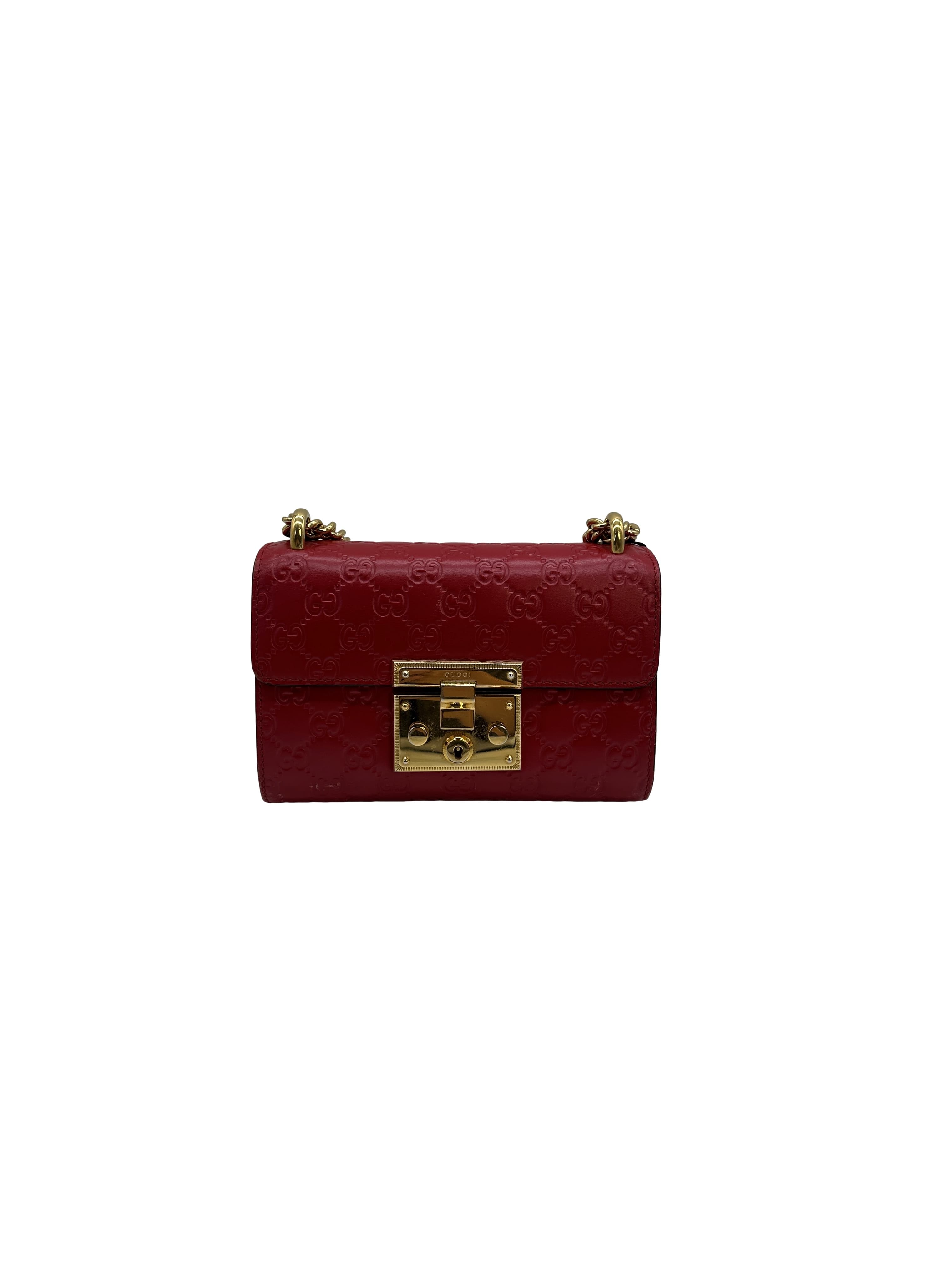 Gucci Guccissima Small Padlock Shoulder Bag