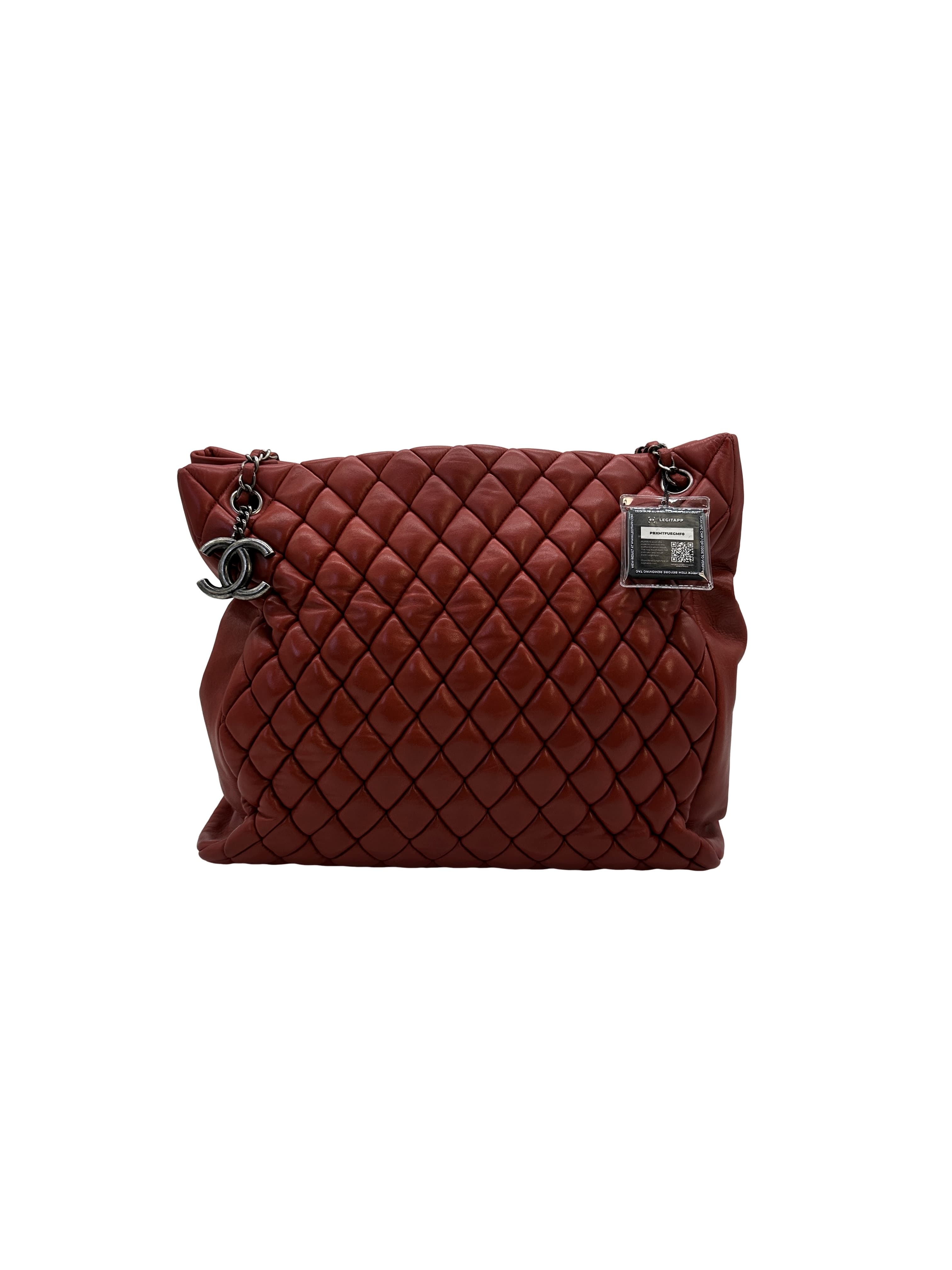 Chanel Large New Bubble Quilt Tote - Red Totes