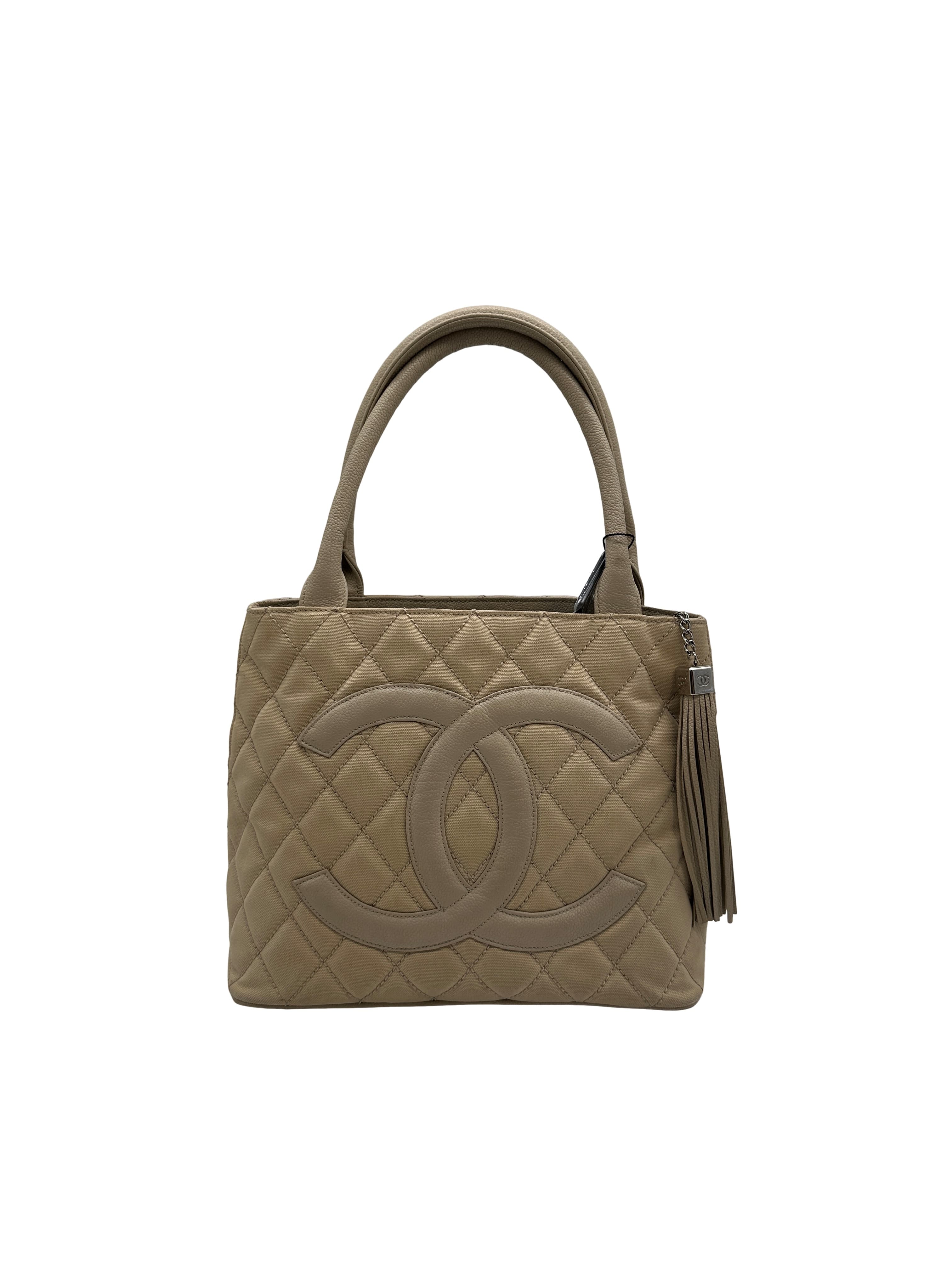 Chanel Medallion Tote Beige Bags