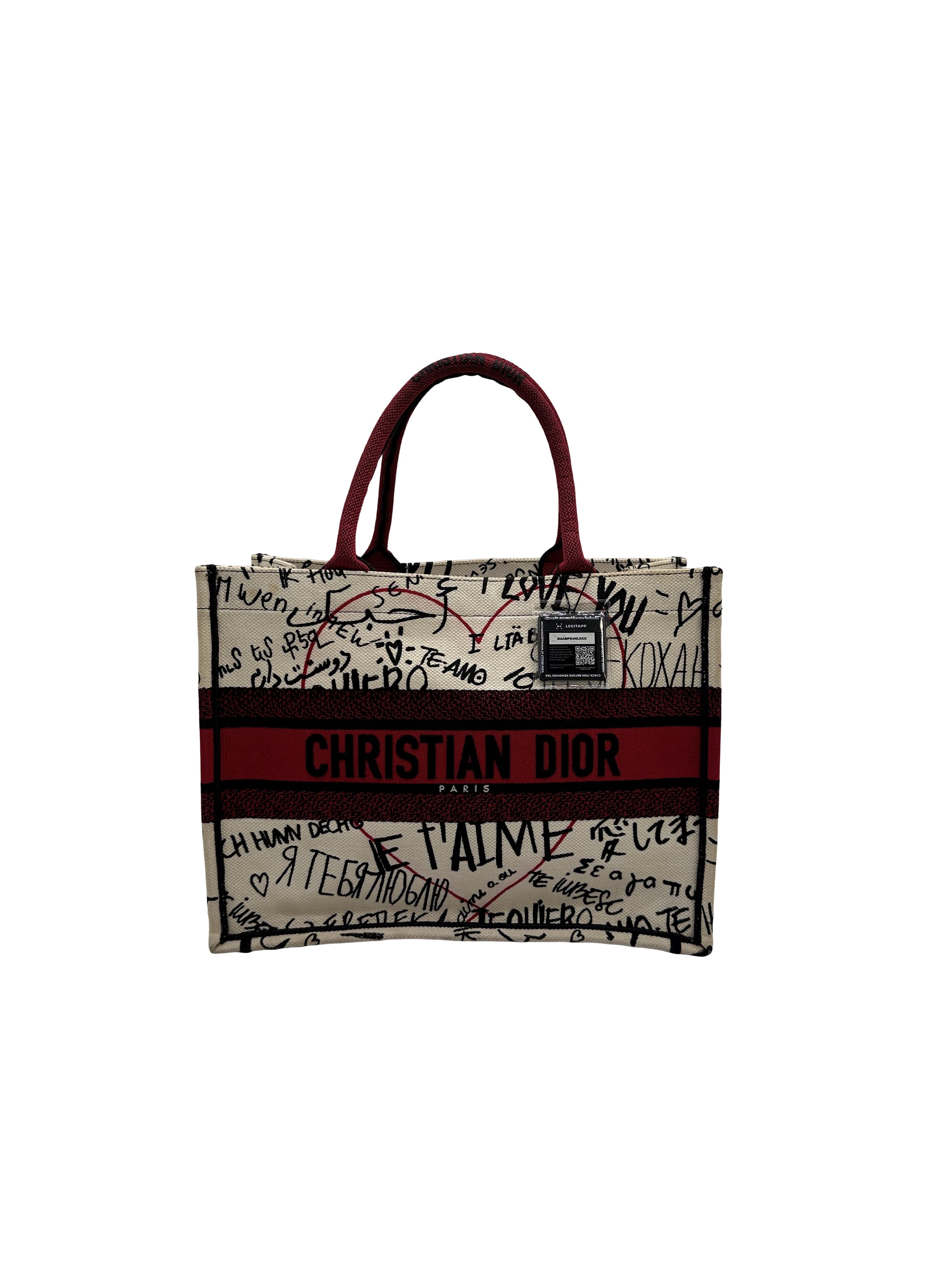 Christian Dior Canvas Embroidered Diorama Bag