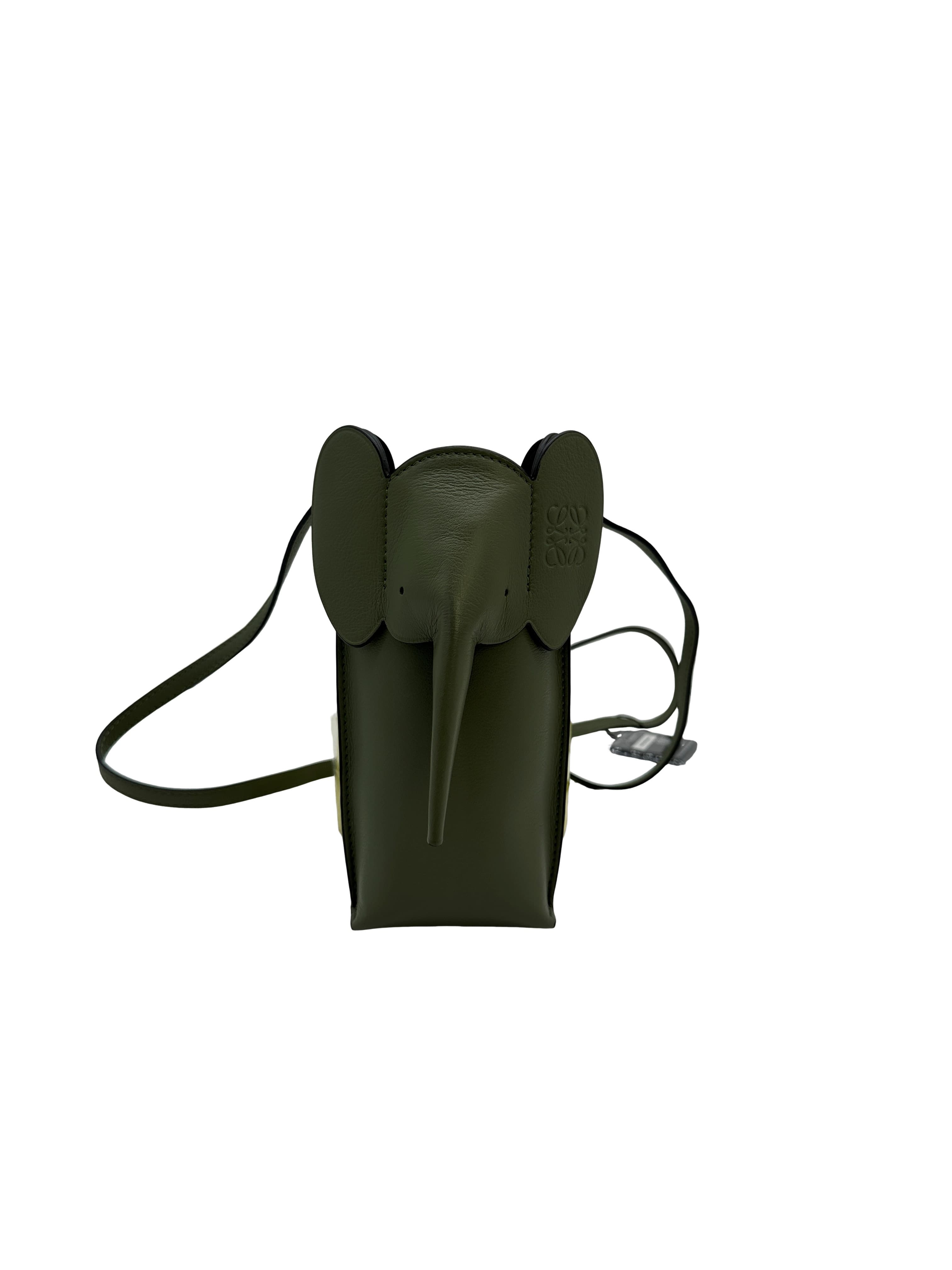 Loewe Elephant Pocket Leather Crossbody Bag