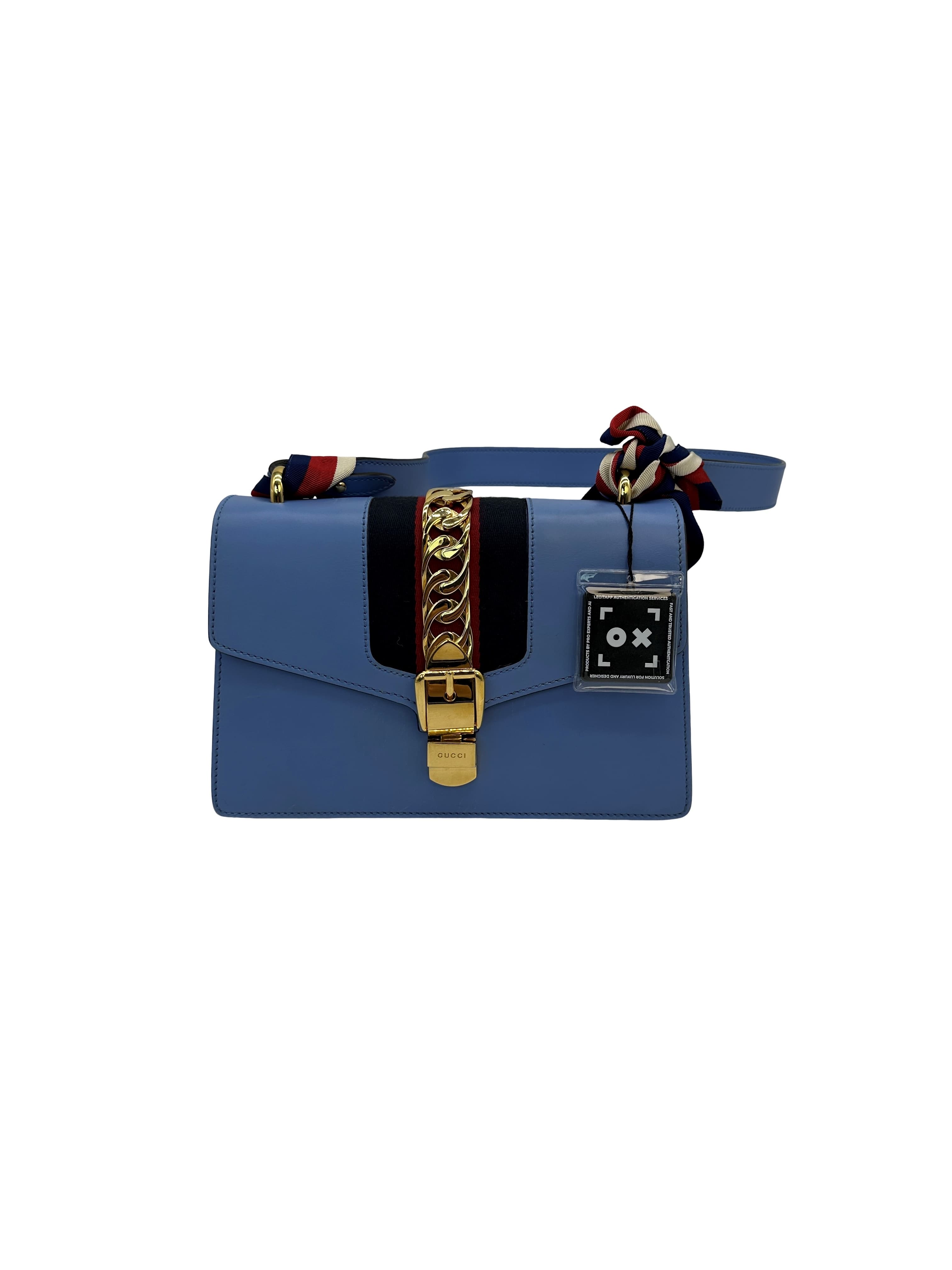 Gucci Calfskin Sylvie Shoulder Bag