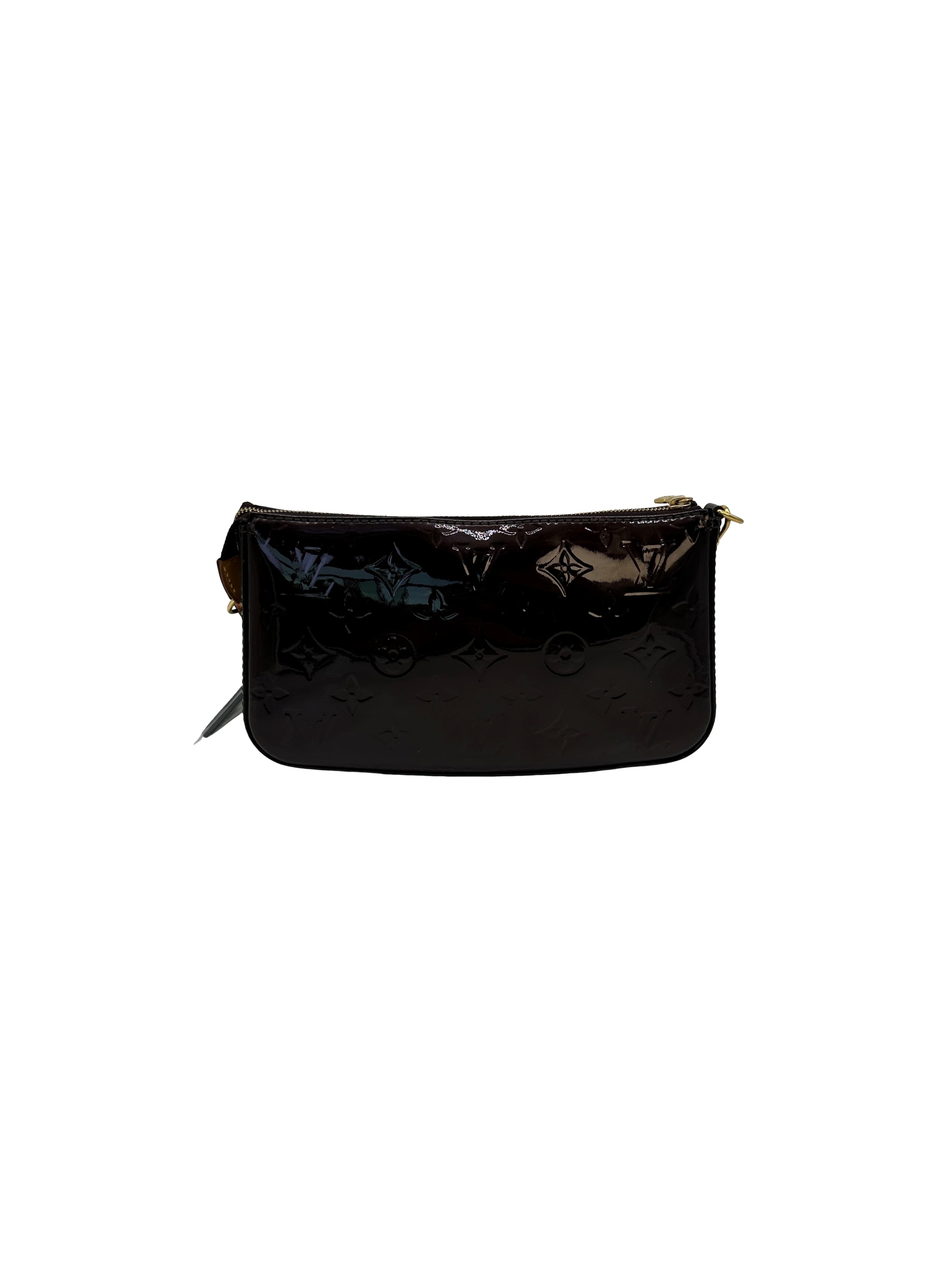 Louis Vuitton Monogram Vernis Pochette - Burgundy Clutches