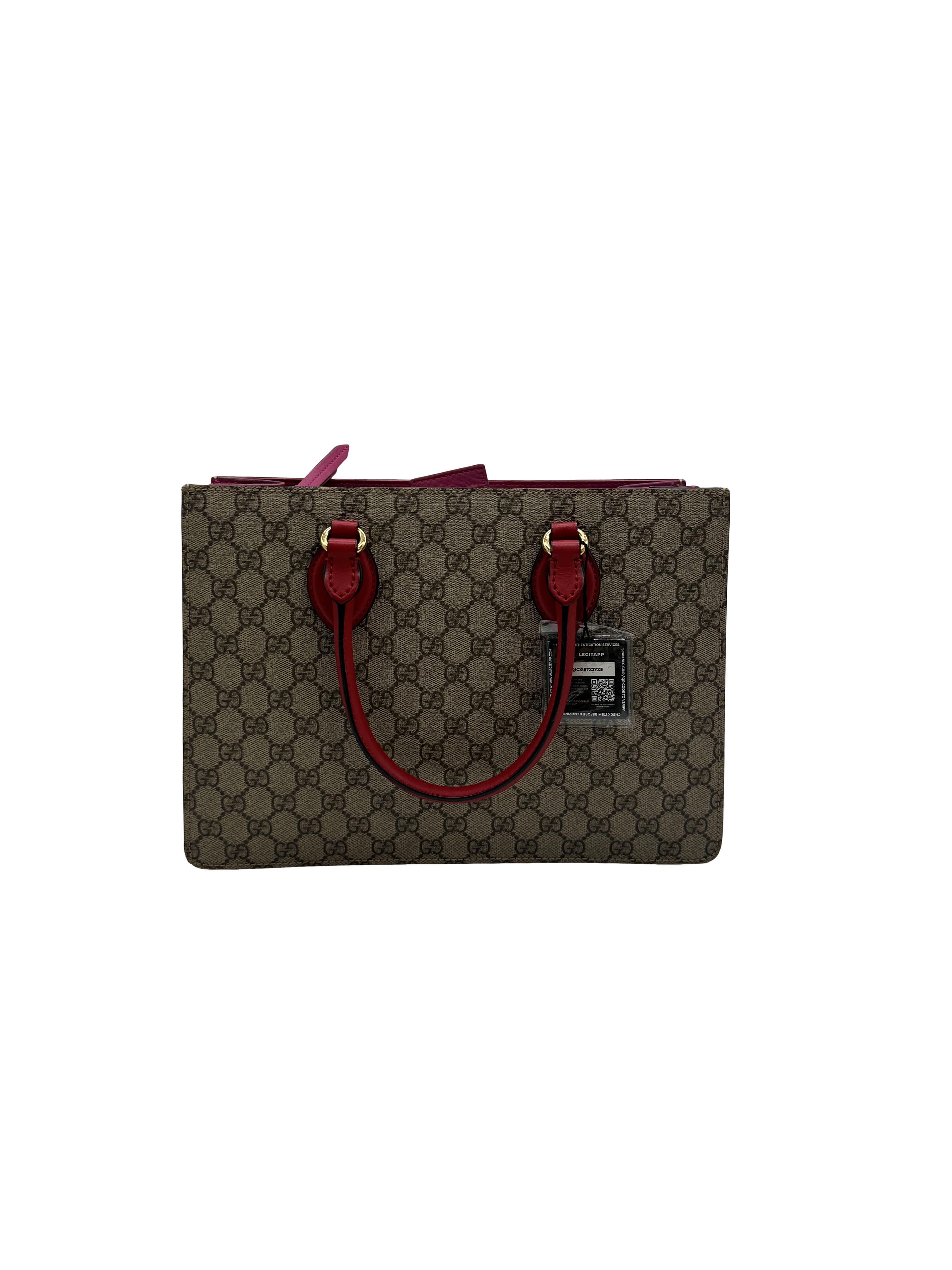 Gucci GG Supreme Monogram Moon Calfskin Small Zip Top
