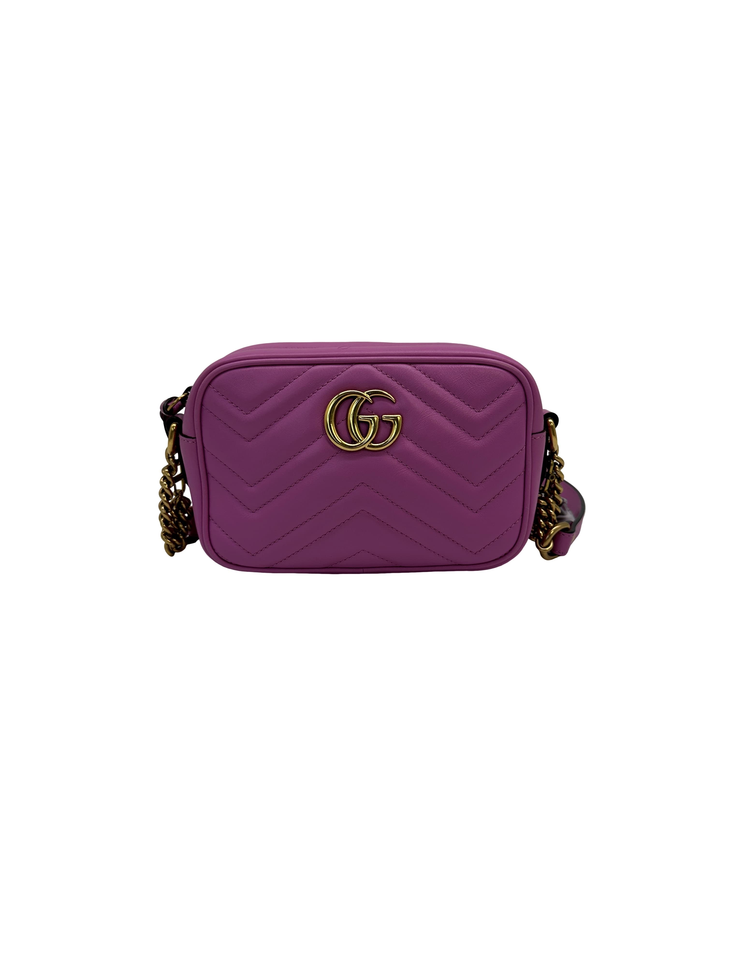 Gucci Double G Marmont Small - Pink Crossbody Bags