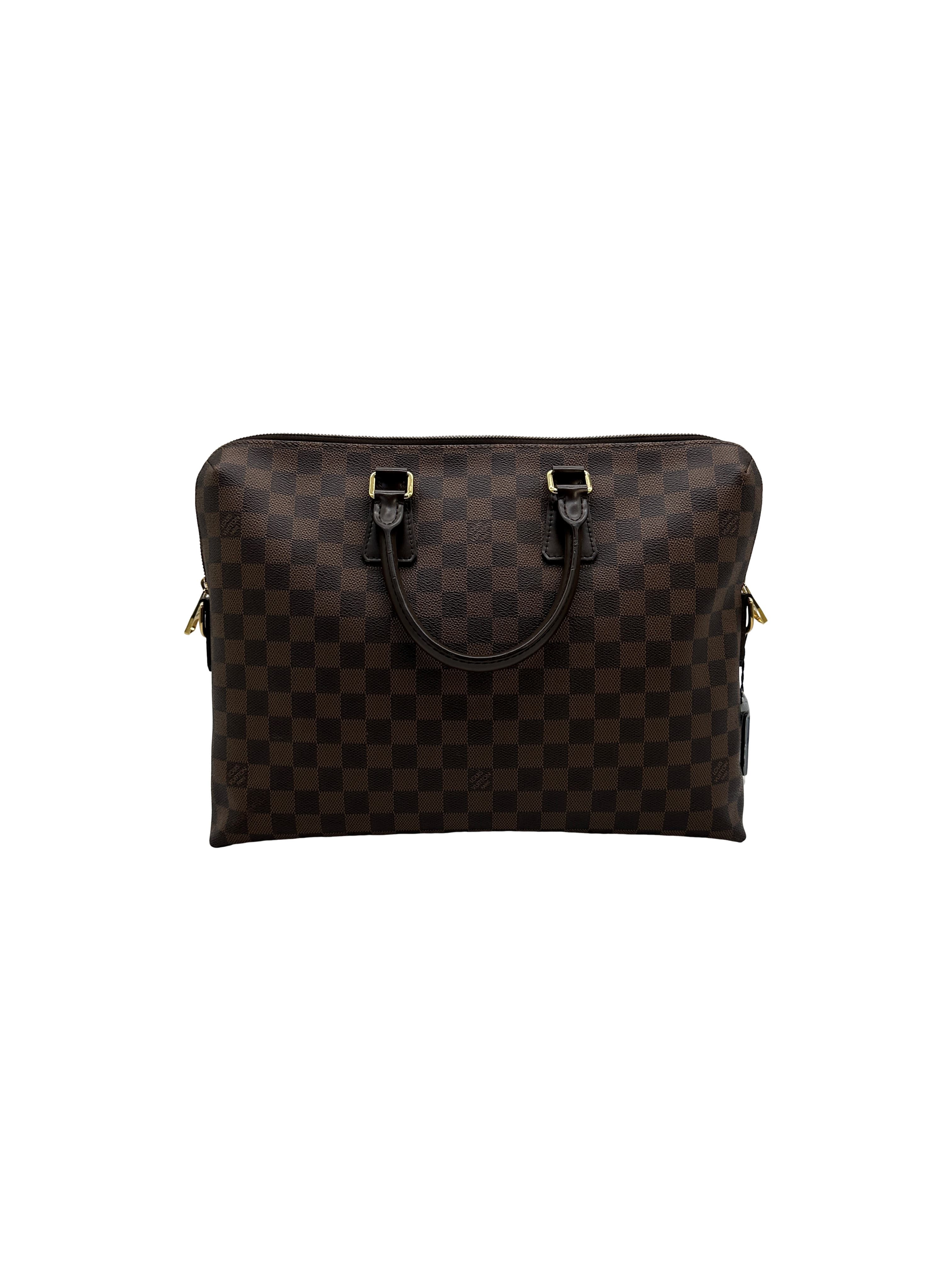 Louis Vuitton Porte Documents Jour in Damier Ebene Canvas