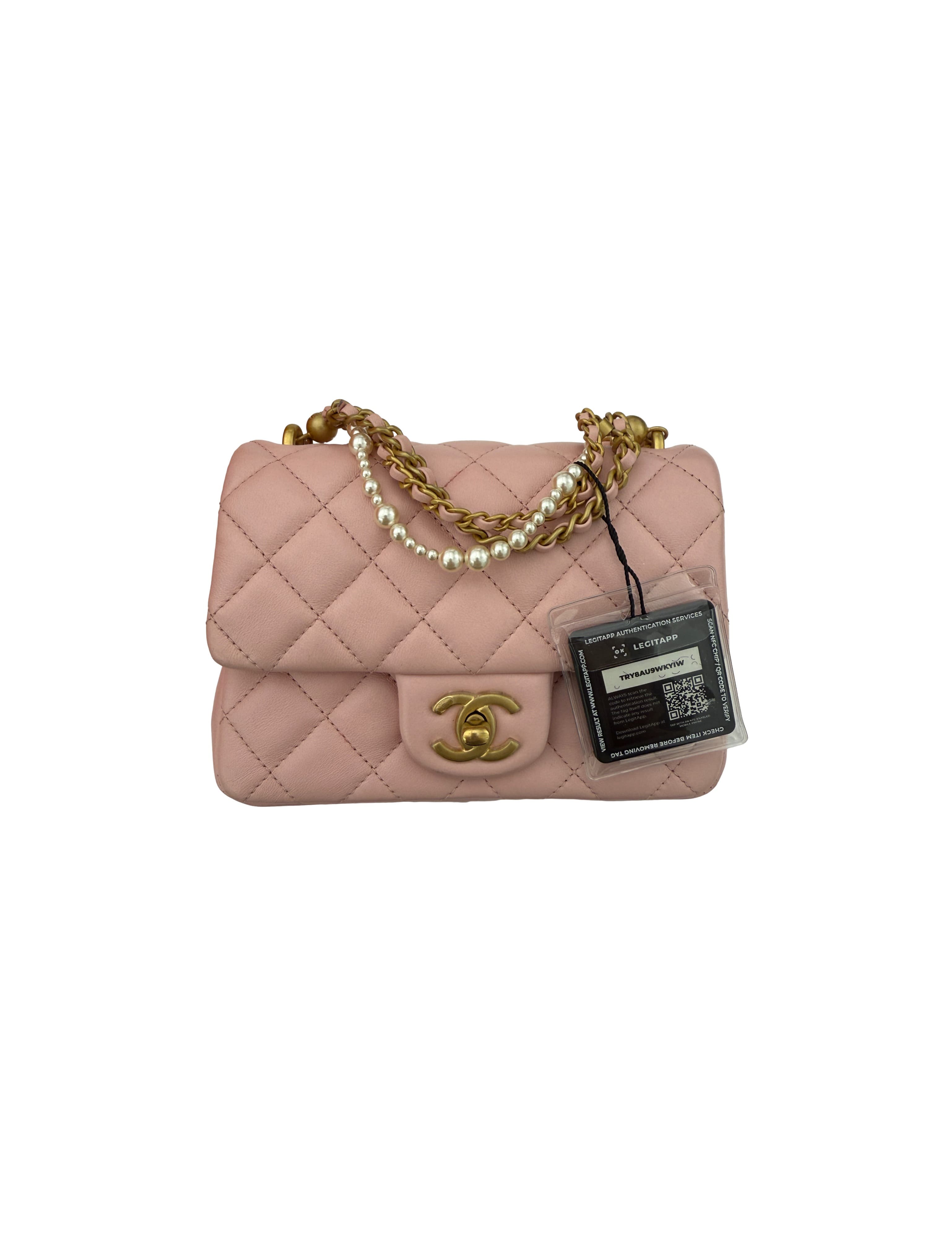 Chanel Pearl Twist Mini Square Flap Bag