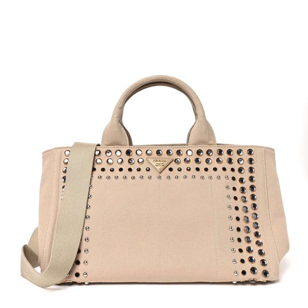 Canapa Crystal Studded Tote Corda