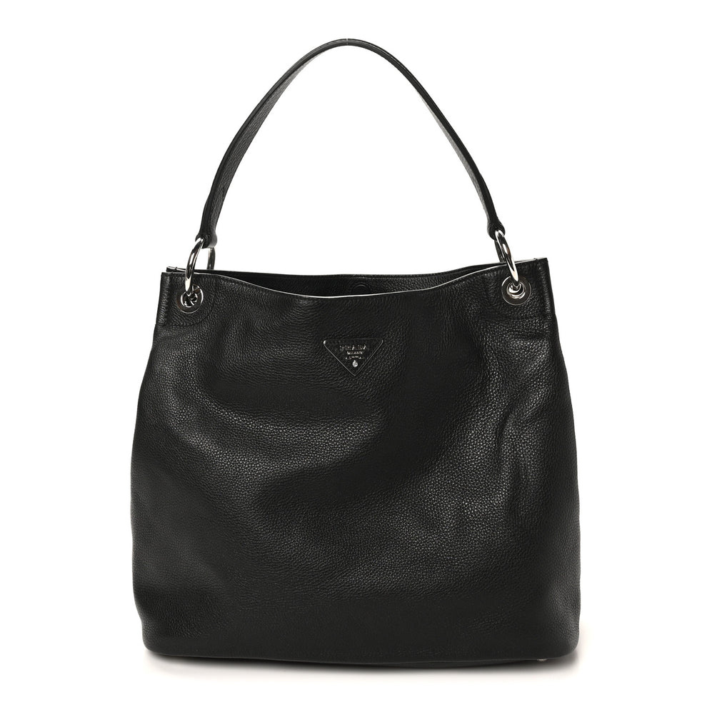 Vitello Daino Hobo Black