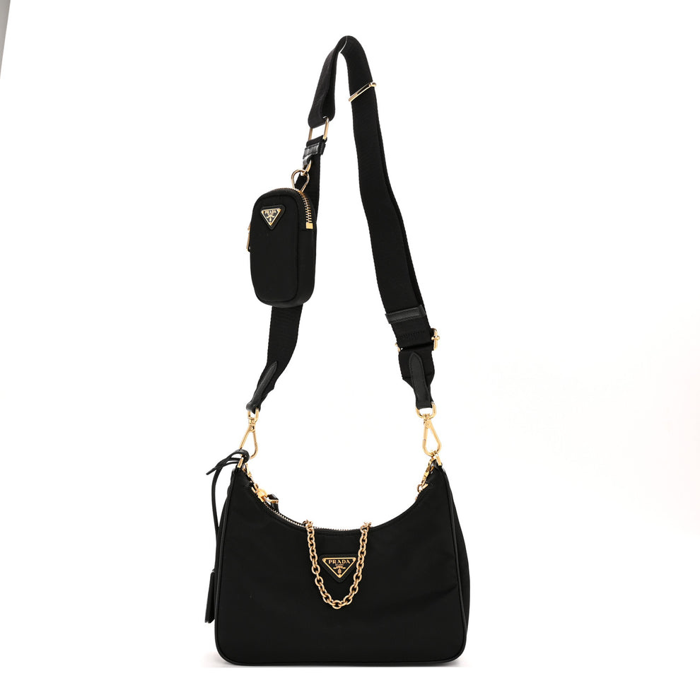 Nylon Re-Edition 2005 Shoulder Bag Black
