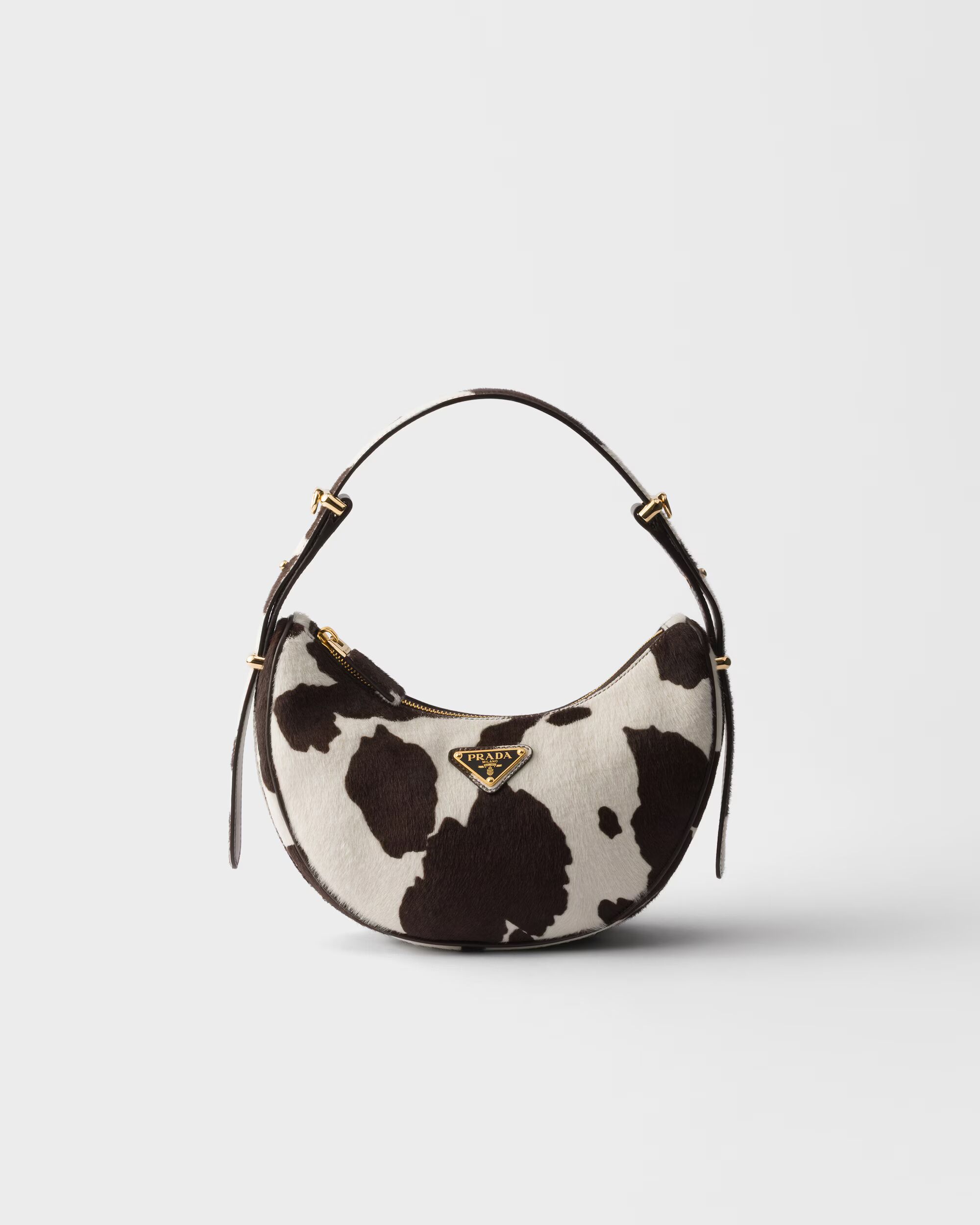 Prada Arqué printed leather mini shoulder bag