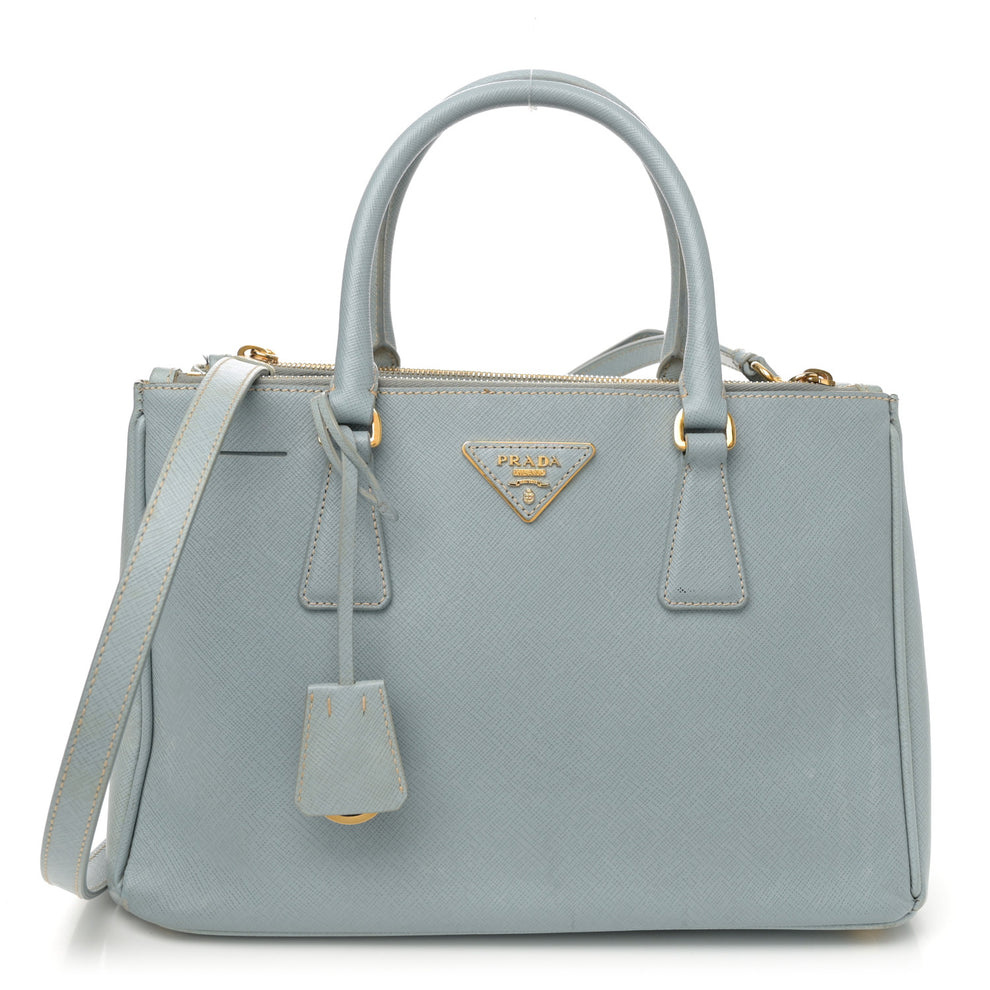 Saffiano Small Galleria Double Zip Tote Lago