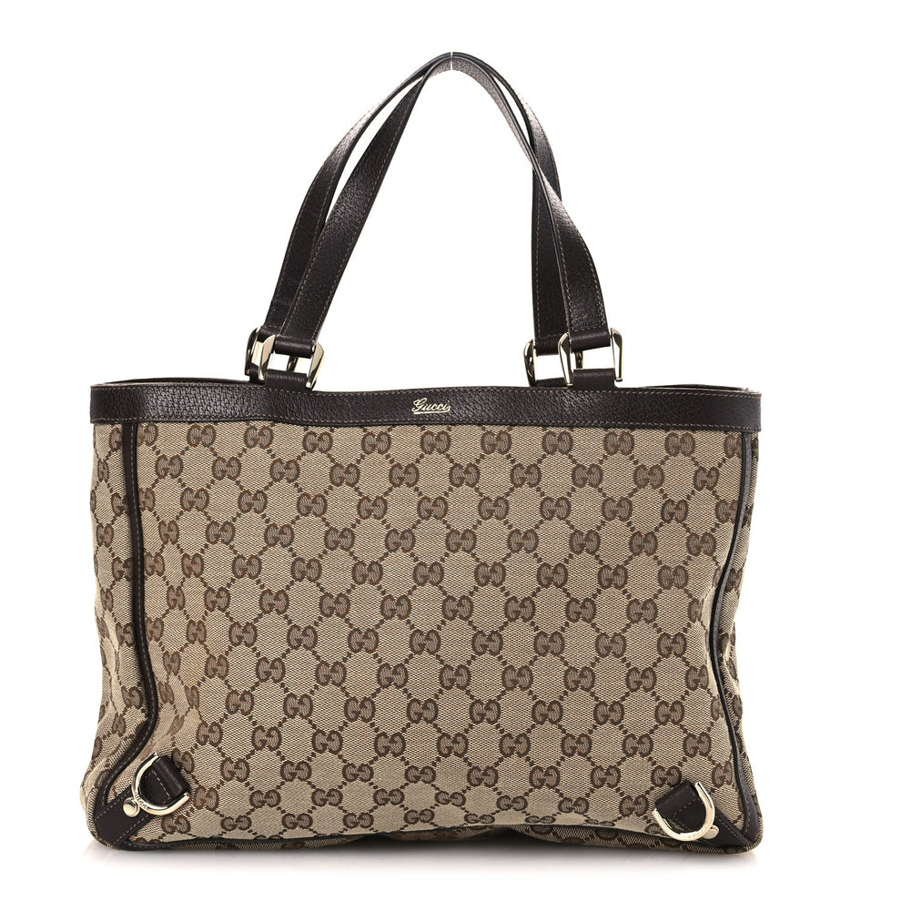 Monogram Medium Abbey Tote Brown