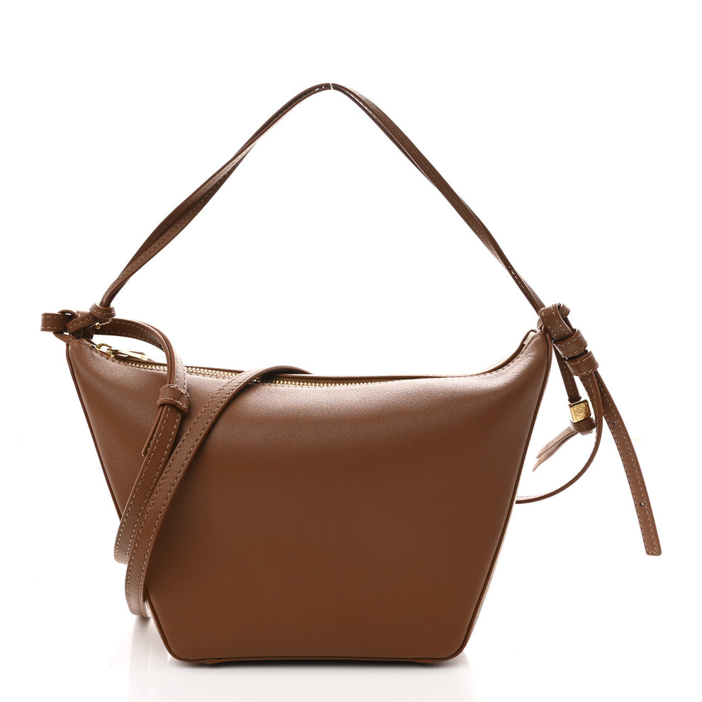 Calfskin Mini Hammock Hobo Tan