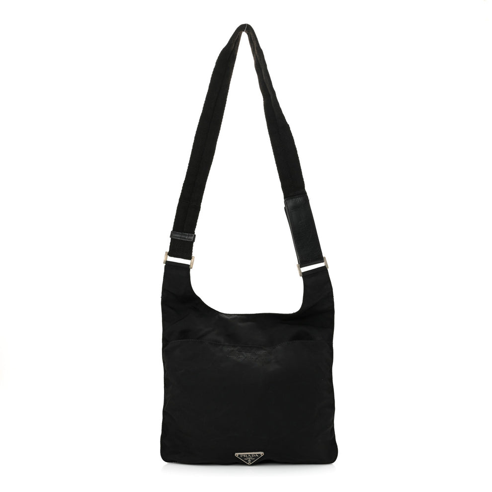 Tessuto Nylon Sport Shoulder Bag Black
