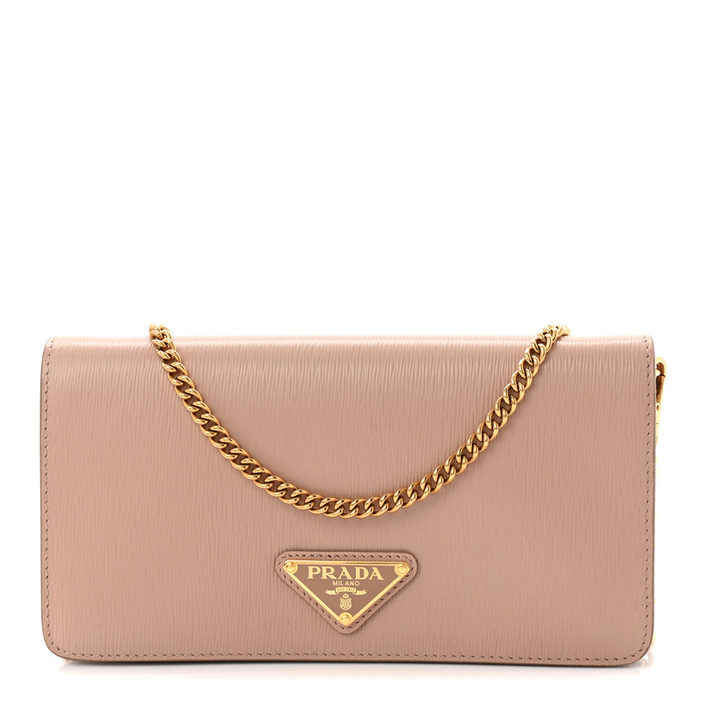 Vitello Move Triangle Logo Miniborse Cipria