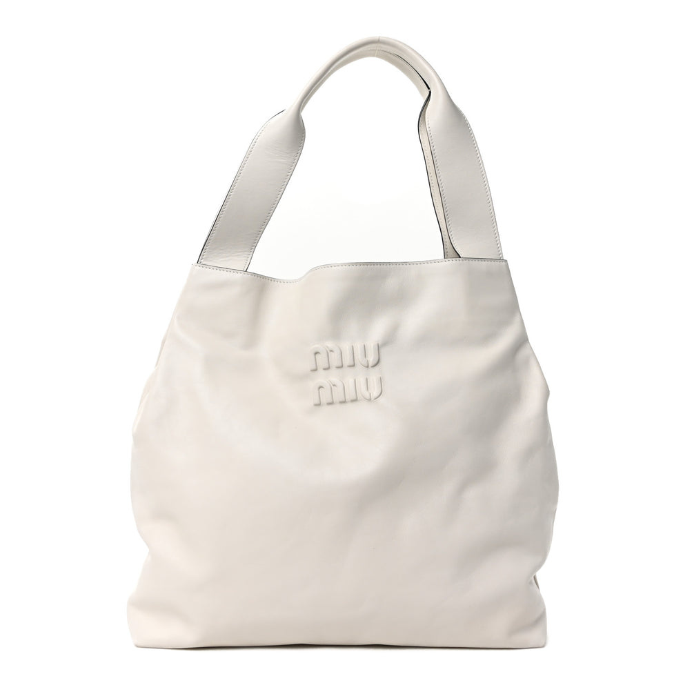 Soft Calf Hobo Bag White