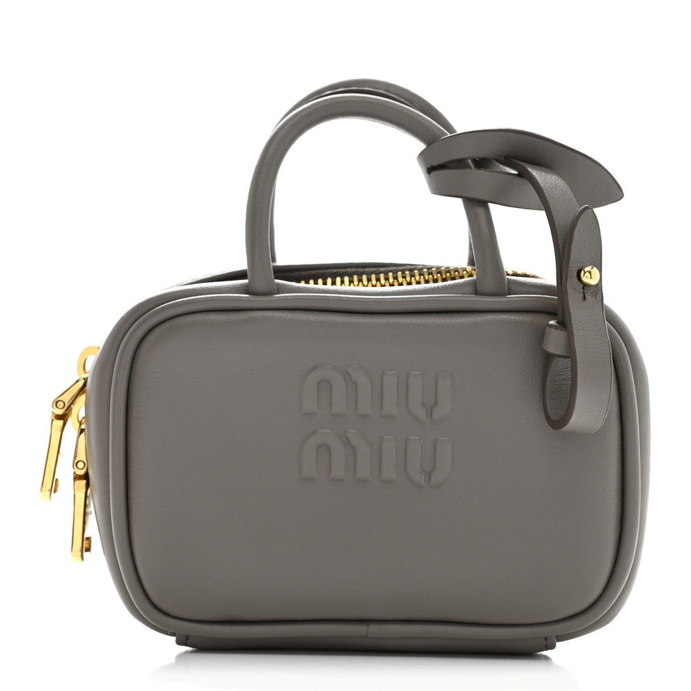 Calfskin Beau Micro Bag Argilla