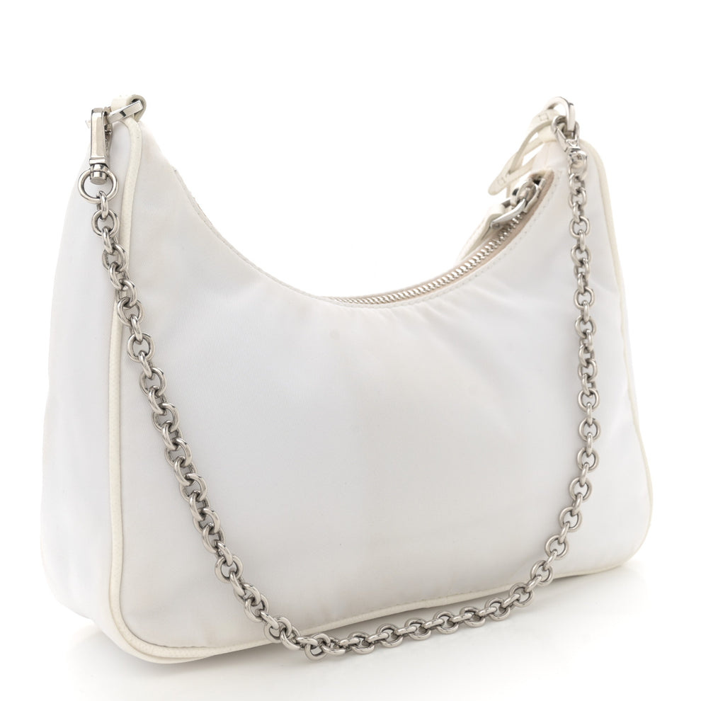 Nylon Re-Edition 2005 Shoulder Bag White