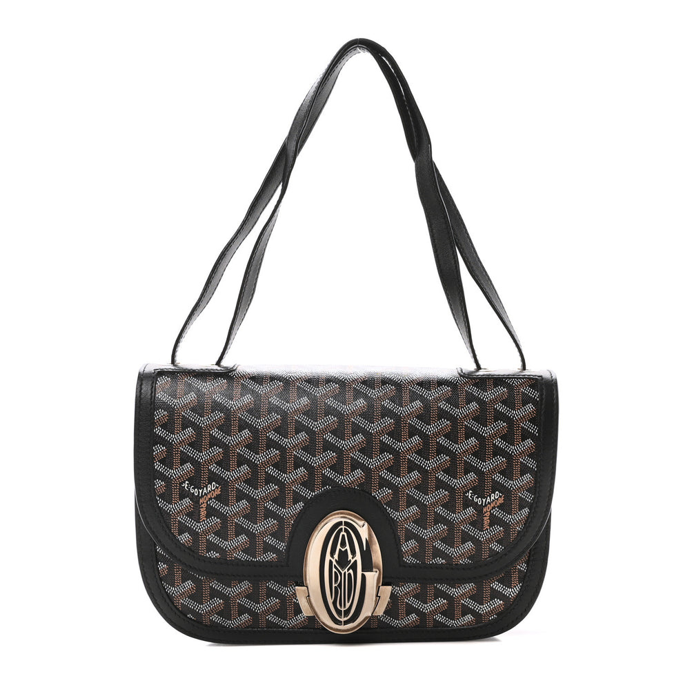 Goyardine 233 PM Shoulder Bag Black