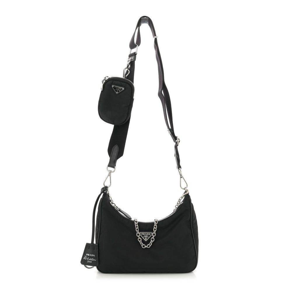 Nylon Re-Edition 2005 Shoulder Bag Black