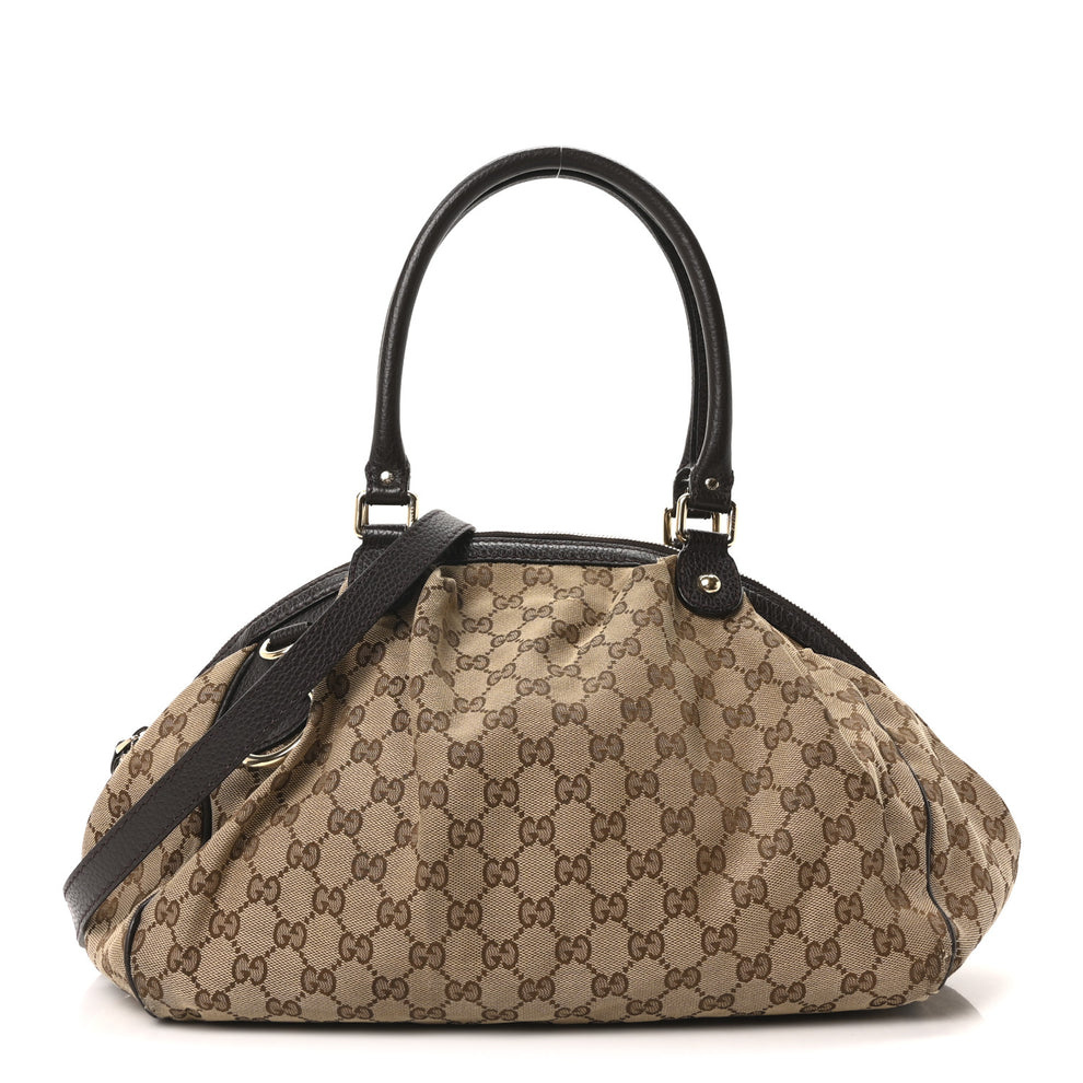 Monogram Medium Sukey Boston Bag Dark Brown