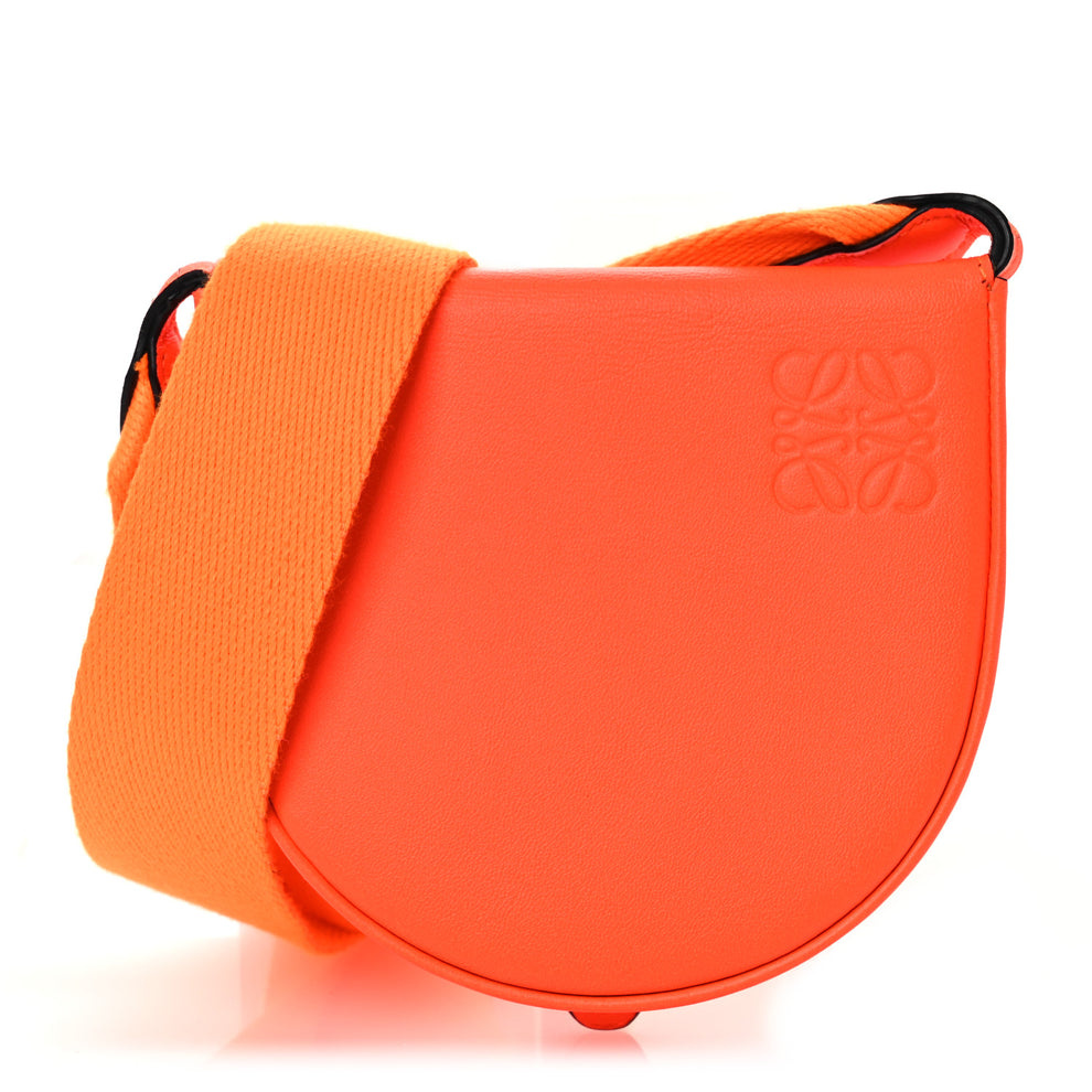 Smooth Calfskin Small Heel Crossbody Bag Orange