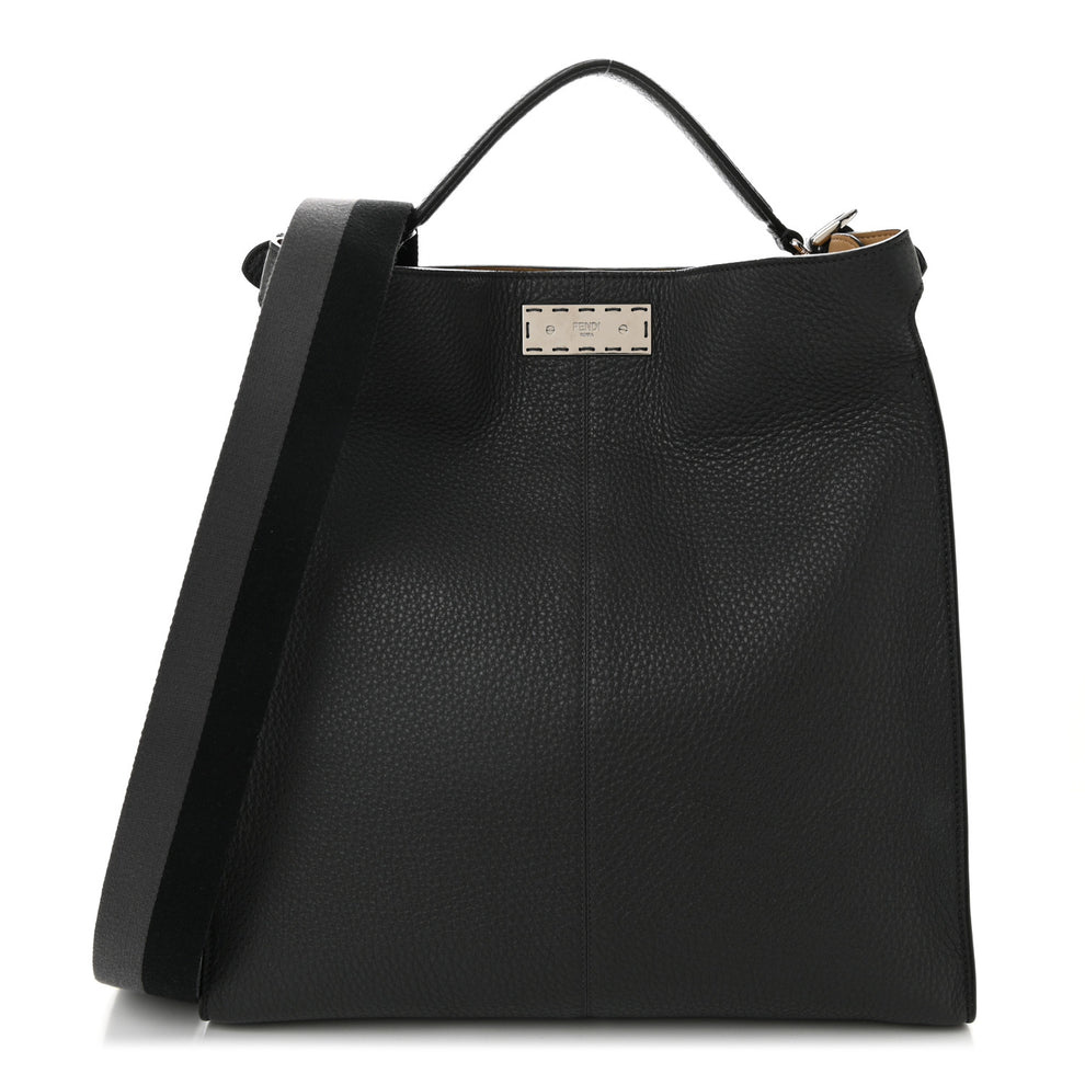 Cuoio Romano Glazed Fabric FF 1974 Peekaboo X-Lite Fit Asfalto Mou Black