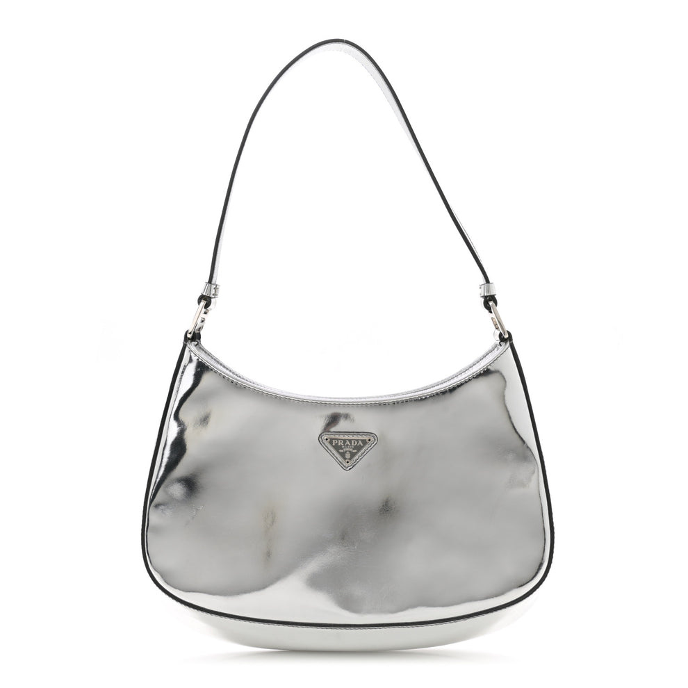 Spazzolato Cleo Shoulder Bag Argento