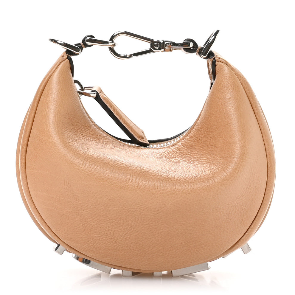 Vitello Grace Nano Fendigraphy Hobo Charm Miele Scuro