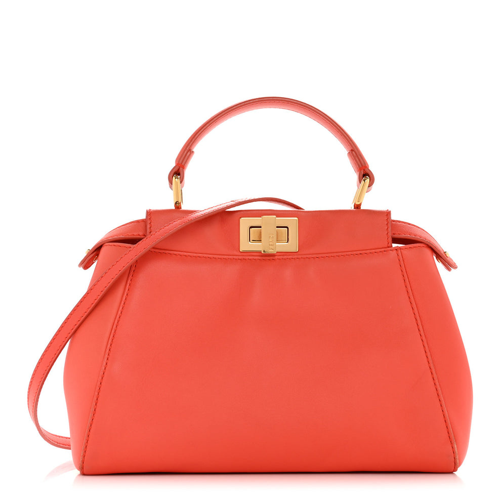 Nappa Mini Peekaboo Iconic Satchel Azalea
