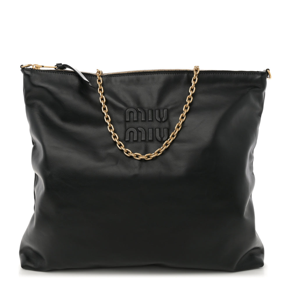Soft Calf Softy Shoulder Bag Black