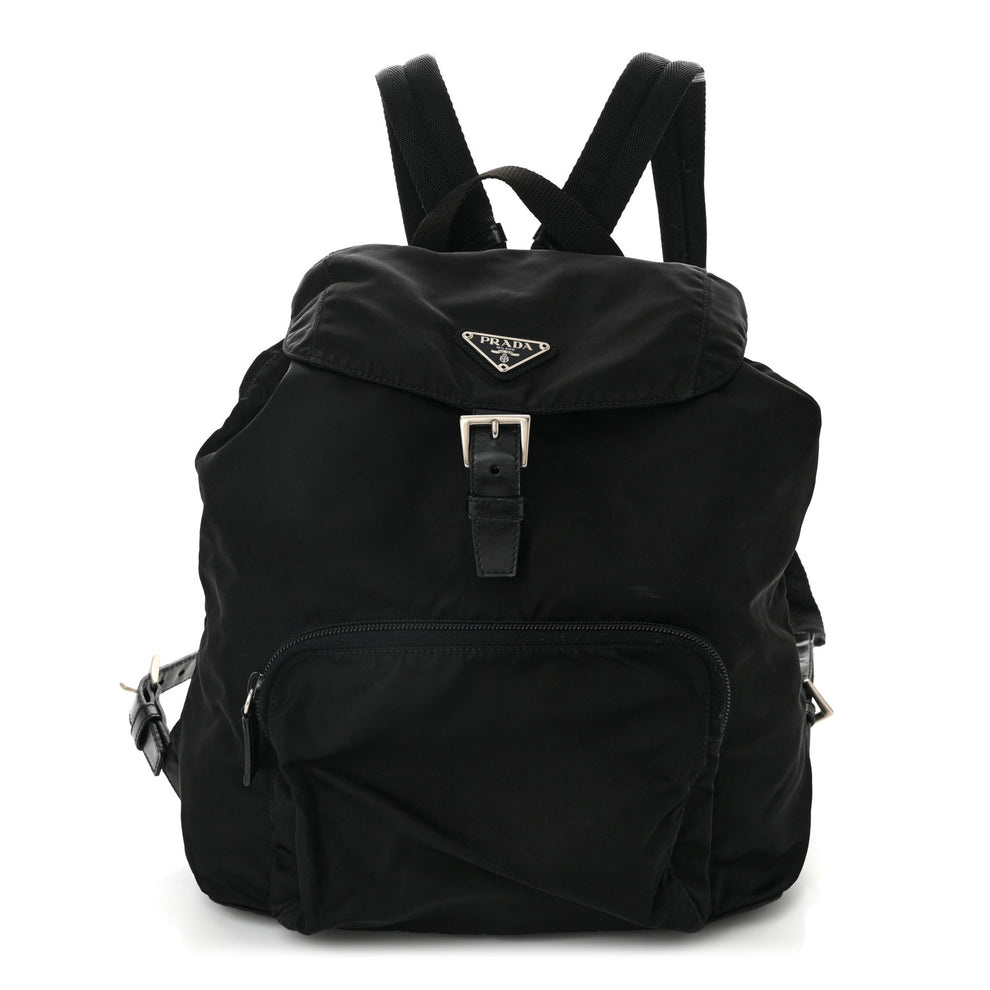 Tessuto Nylon Vela Cinch Backpack Black