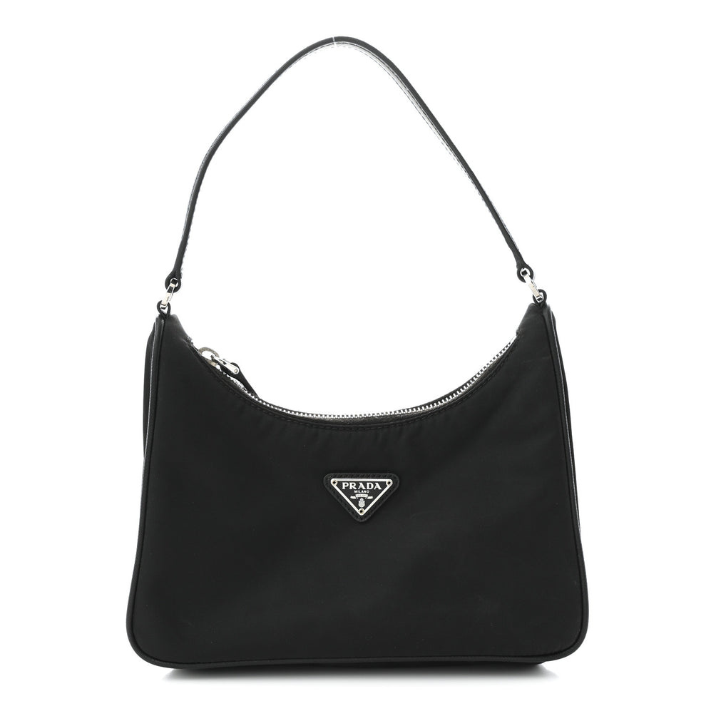 Tessuto Nylon Saffiano Mini Re-Edition 2005 Bag Black