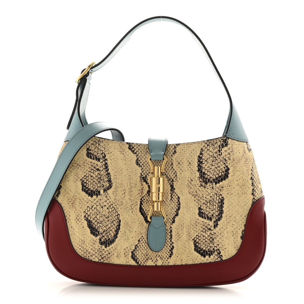Snakeskin Calfskin Small Jackie 1961 Hobo Multicolor