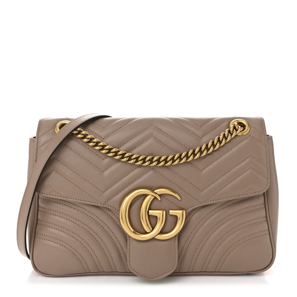 Calfskin Matelasse Medium GG Marmont Shoulder Bag Porcelain Rose