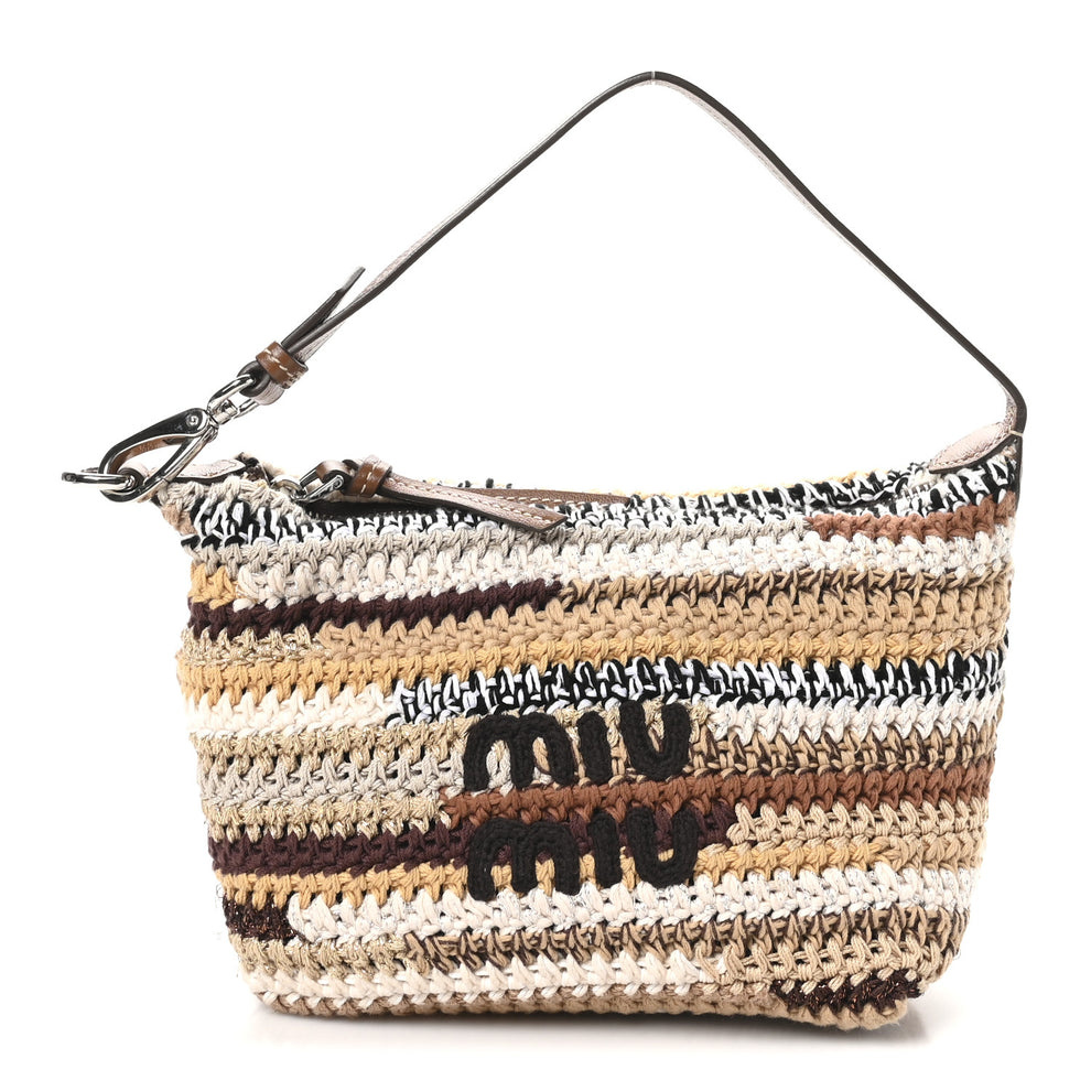 Fabric Crochet Mini Spirit Bag Naturale Multicolor