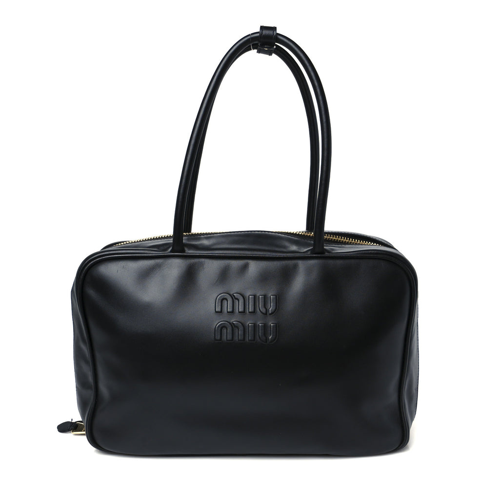 Soft Calf Softy Large Beau Top Handle Bag Black