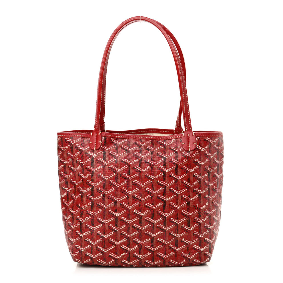 Goyardine Saint Louis Junior Jr PM Tote Red
