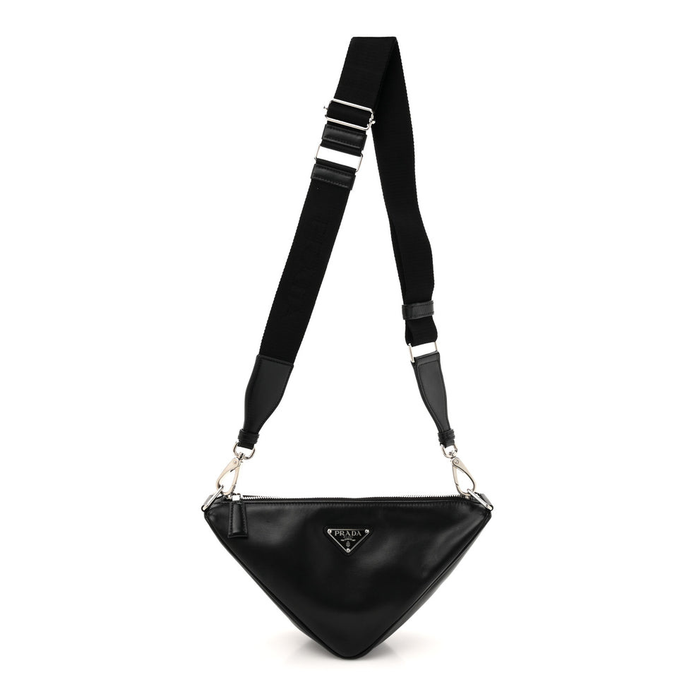 Grace Lux Triangle Shoulder Bag Black