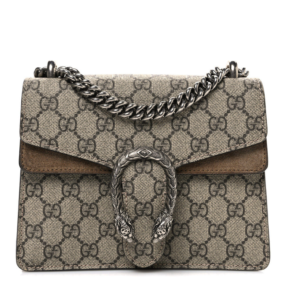 GG Supreme Monogram Mini Dionysus Shoulder Bag Taupe
